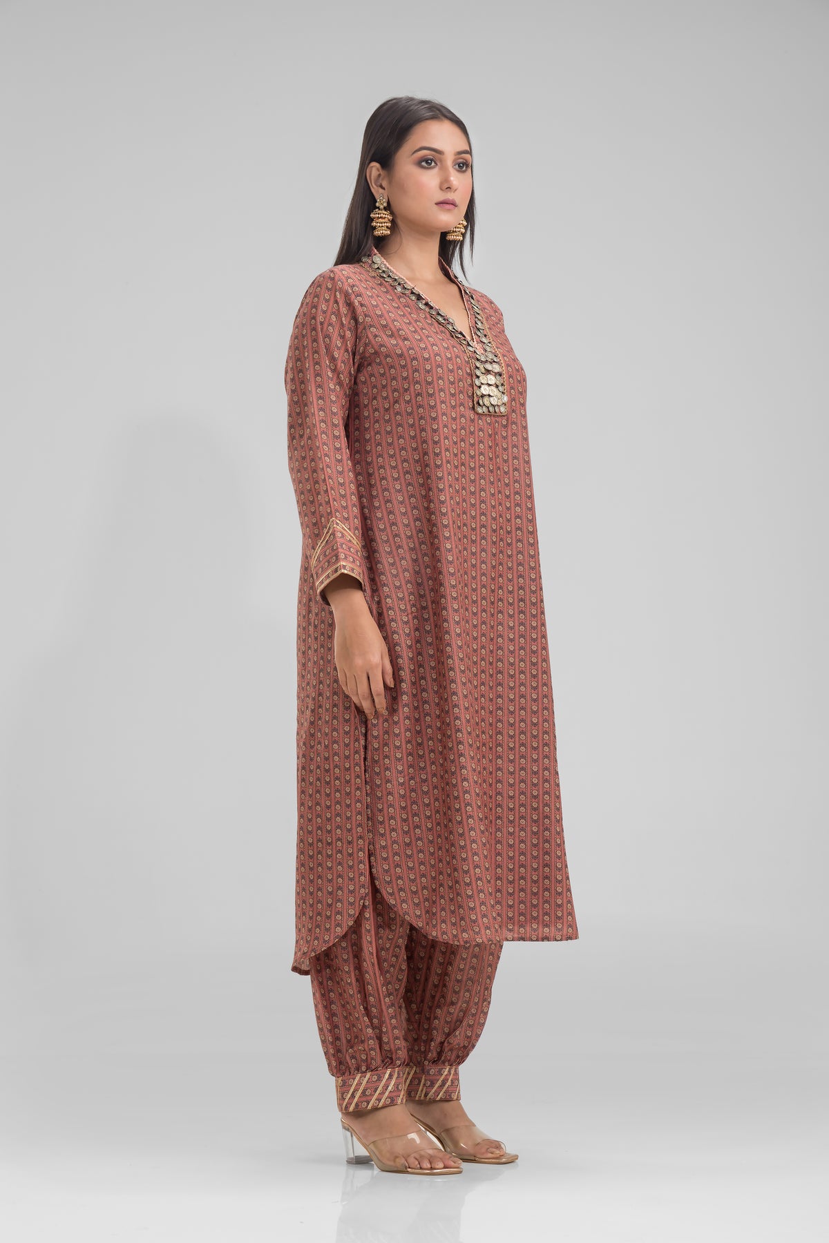 Designer Kurta-Afghani Pant set