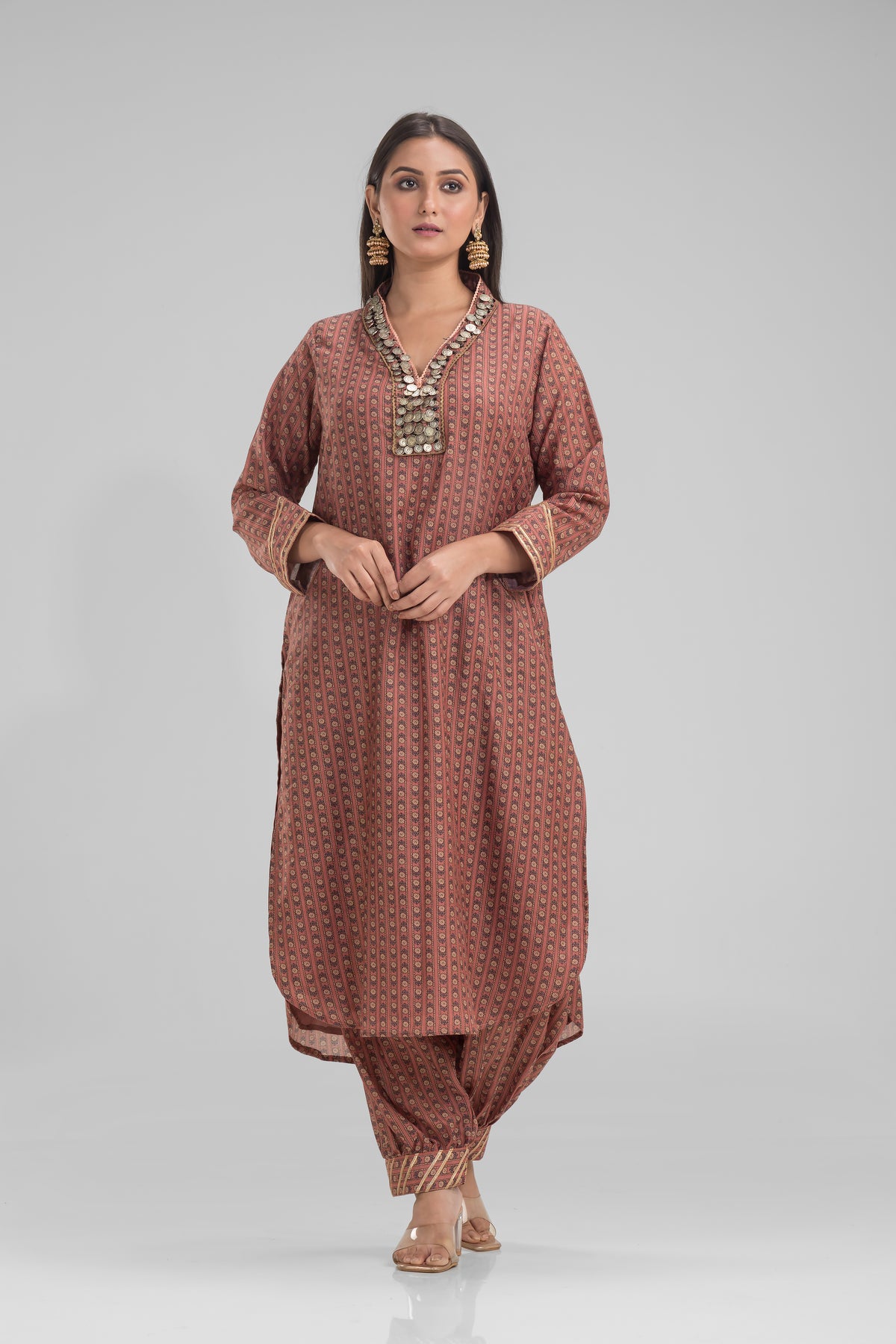 Designer Kurta-Afghani Pant set