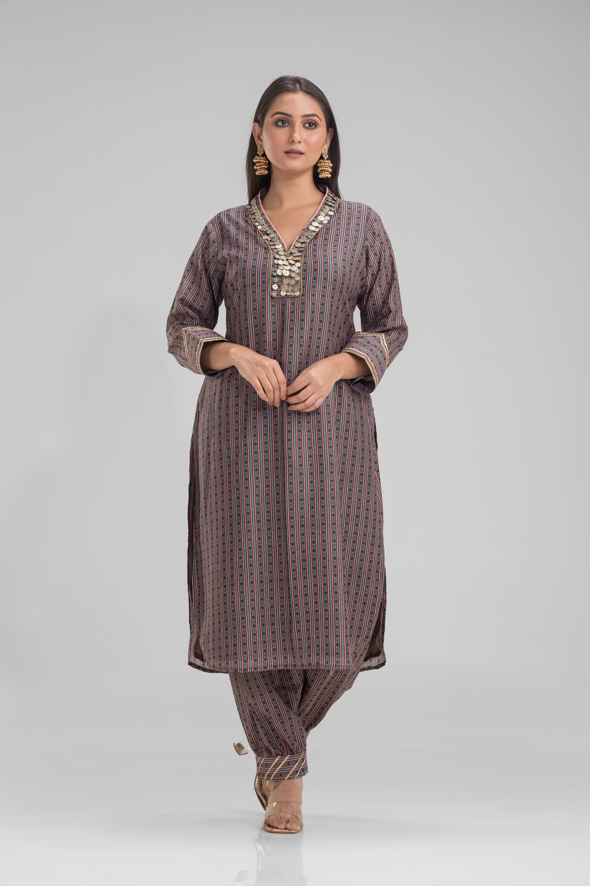 Designer Kurta-Afghani Pant set