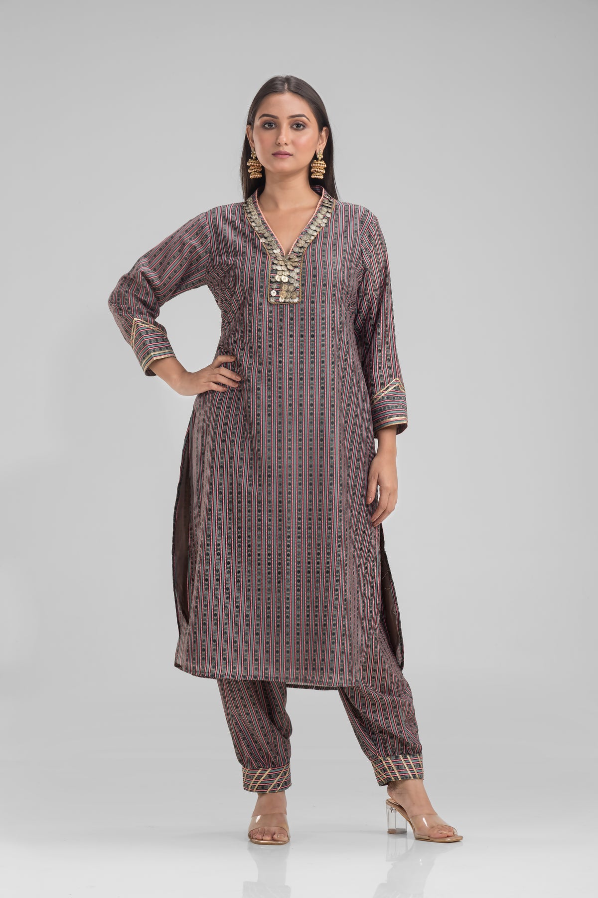 Designer Kurta-Afghani Pant set