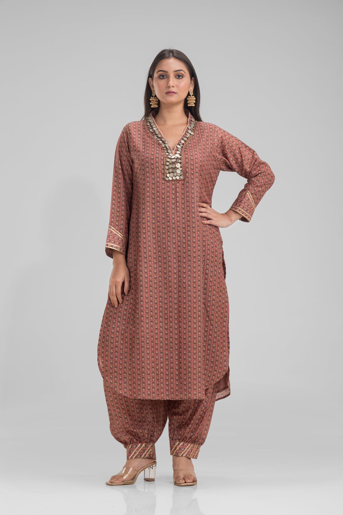 Designer Kurta-Afghani Pant set