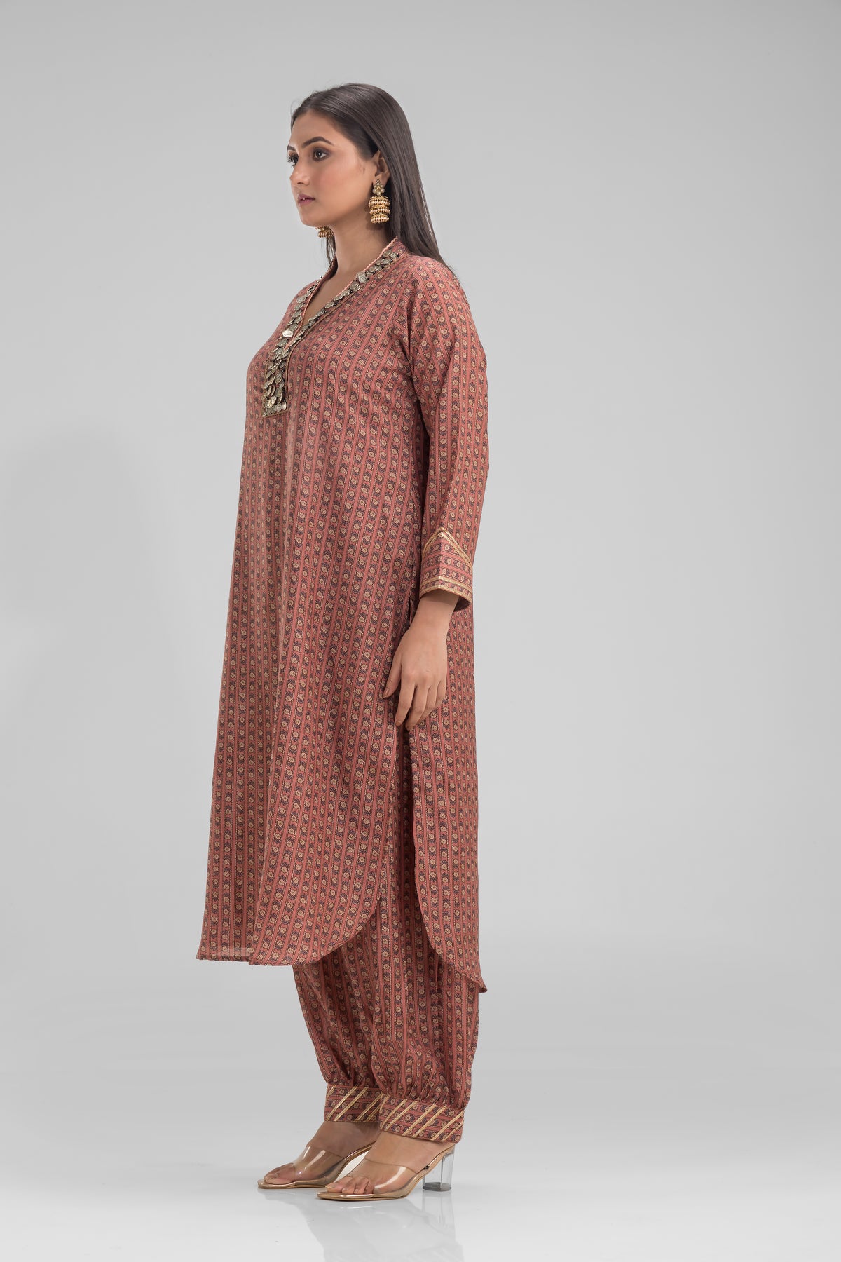 Designer Kurta-Afghani Pant set