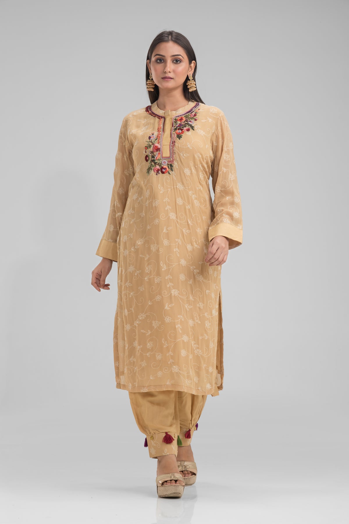 Kurta and Afghan Pant Set