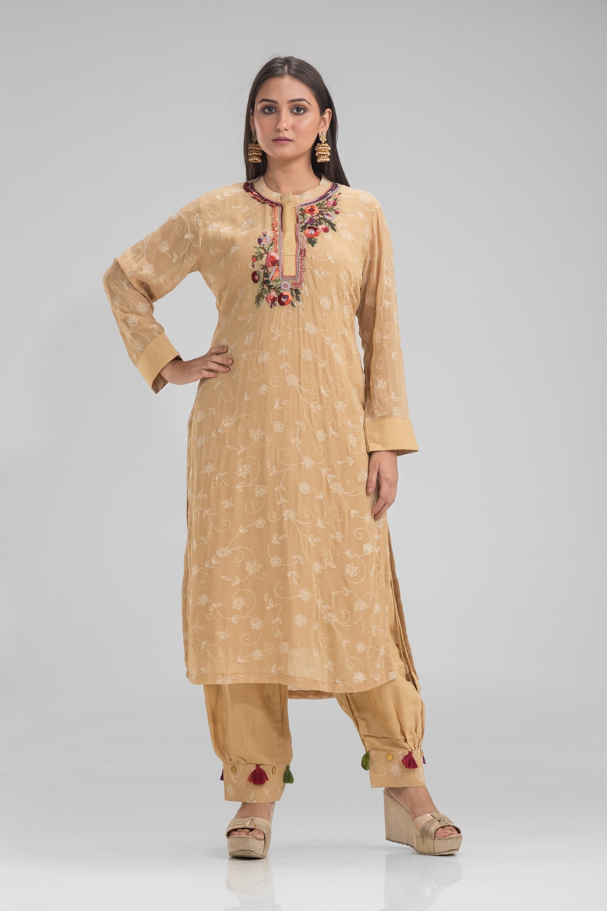 Kurta and Afghan Pant Set