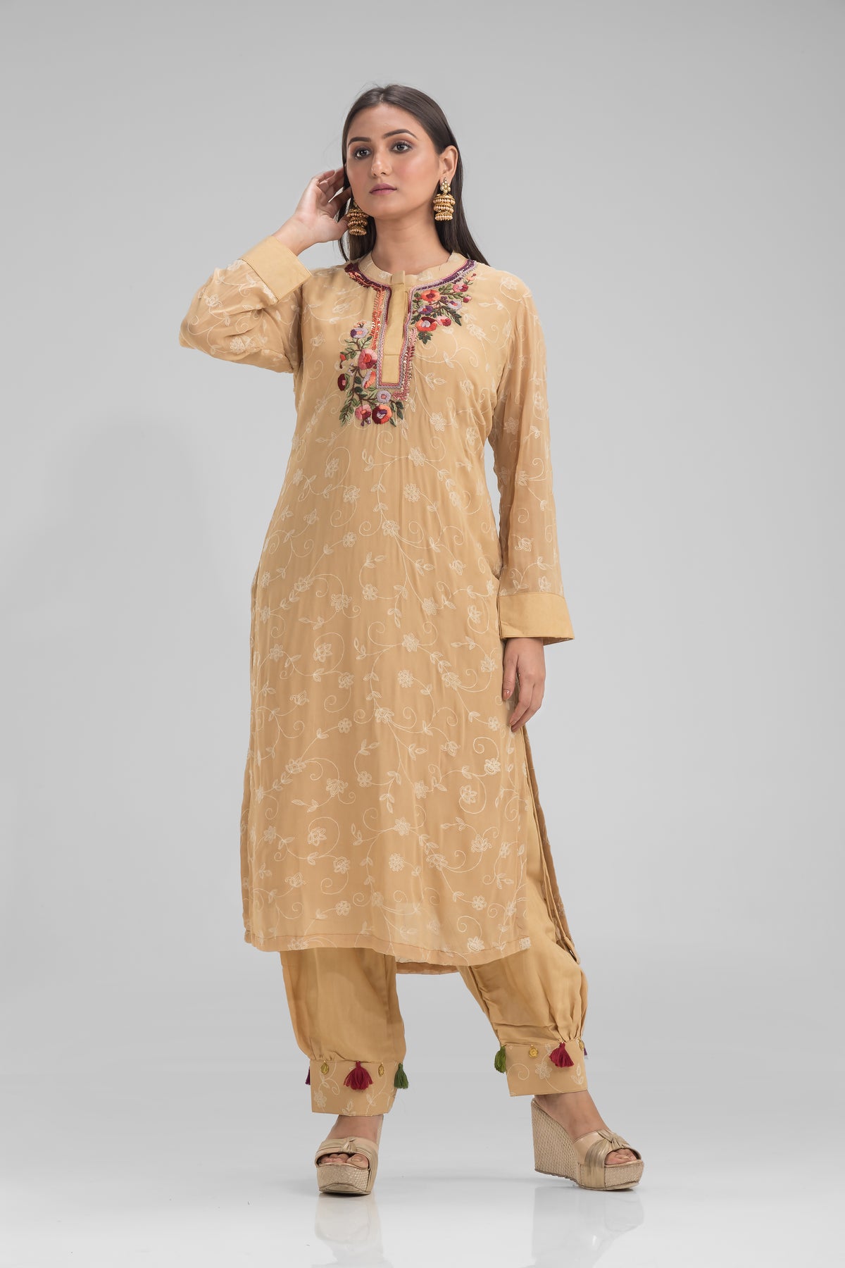 Kurta and Afghan Pant Set