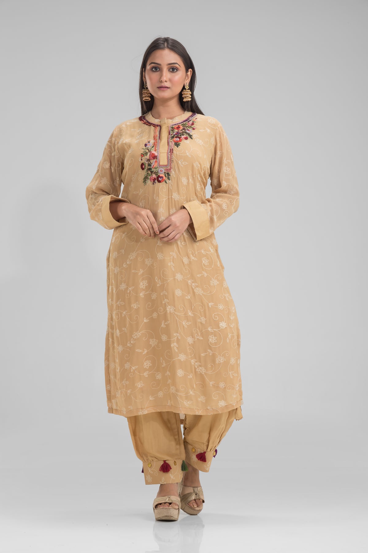 Kurta and Afghan Pant Set