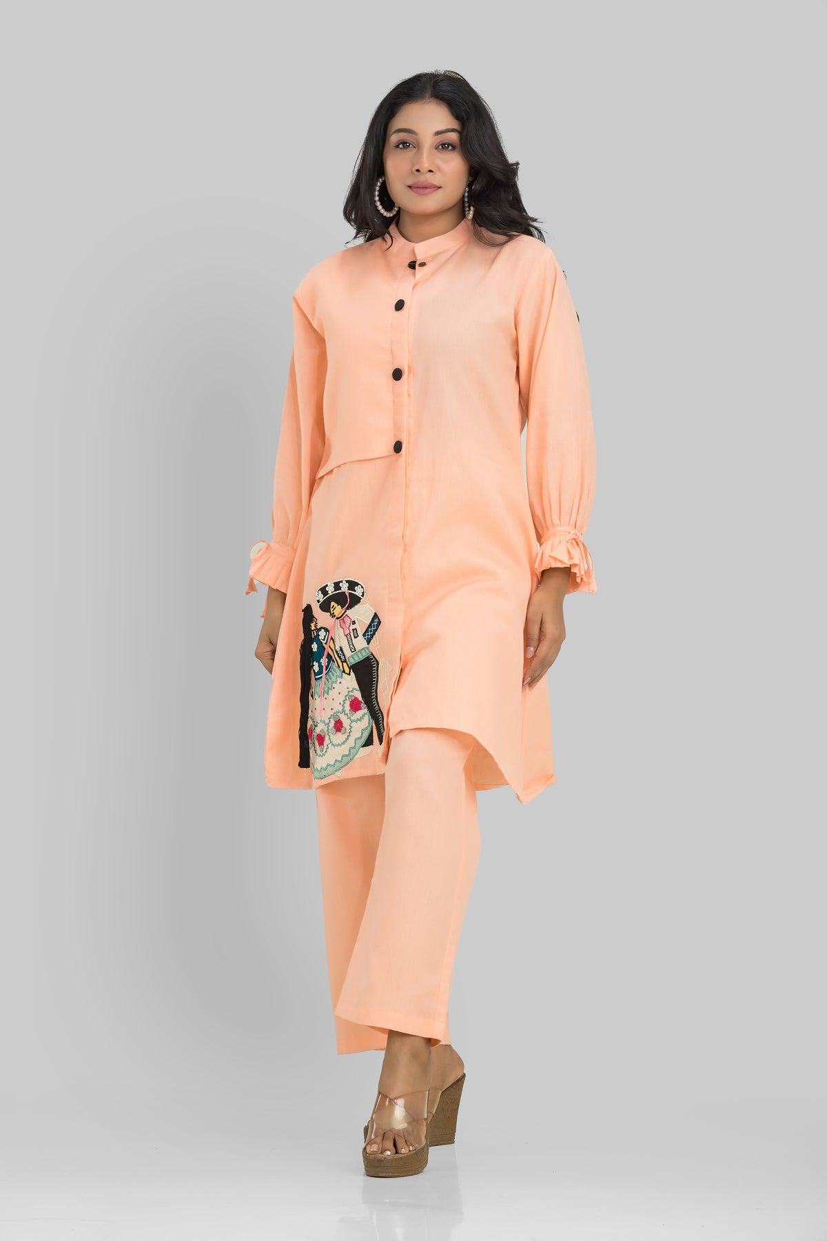 Sacred Suta Designer Cotton Kurta-Pant Set