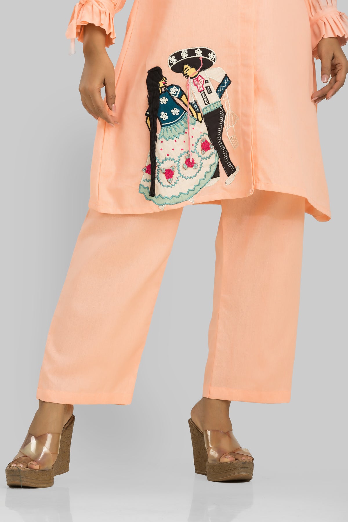 Sacred Suta Designer Cotton Kurta-Pant Set