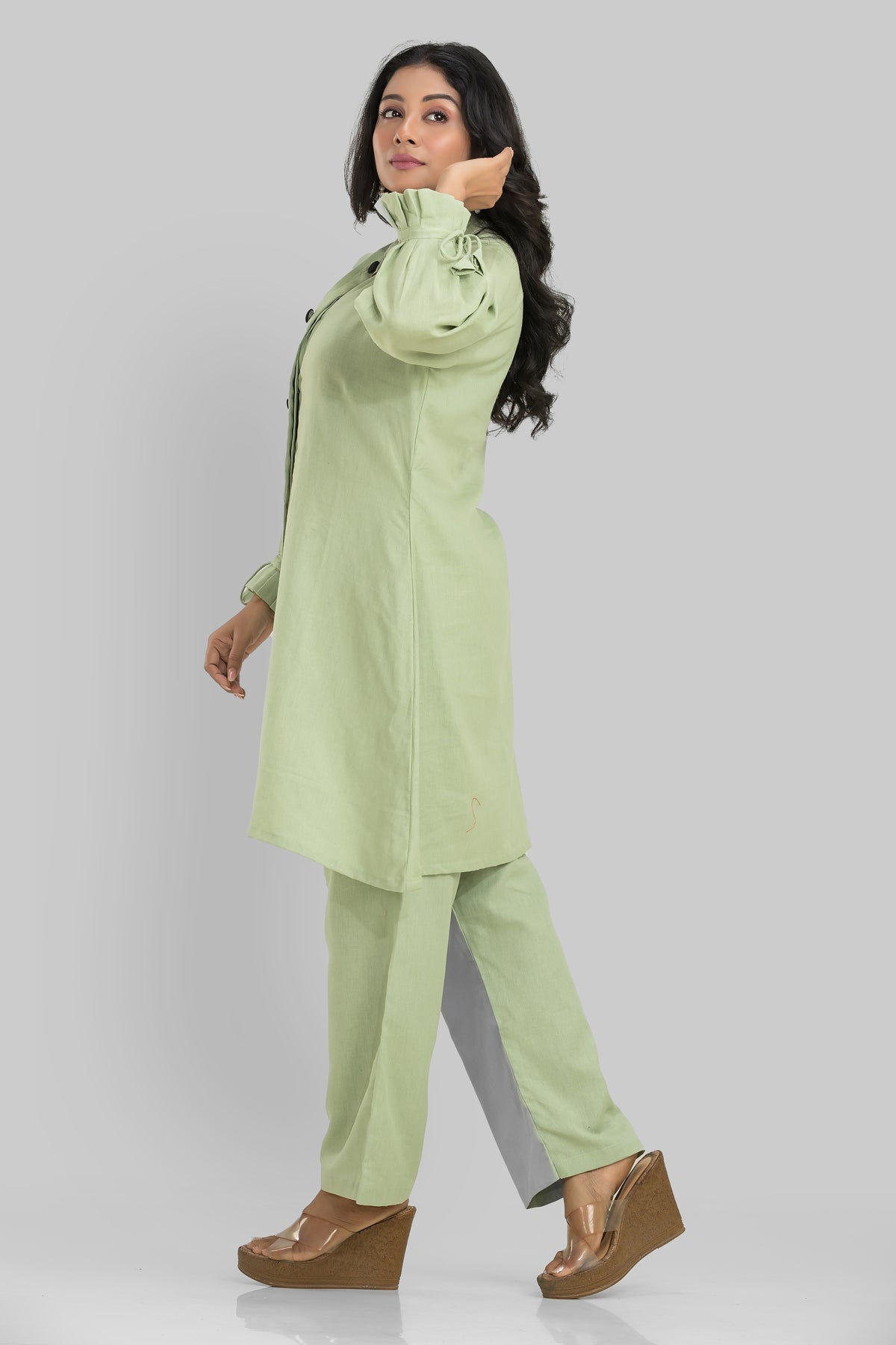 Sacred Suta Designer Cotton Kurta-Pant Set