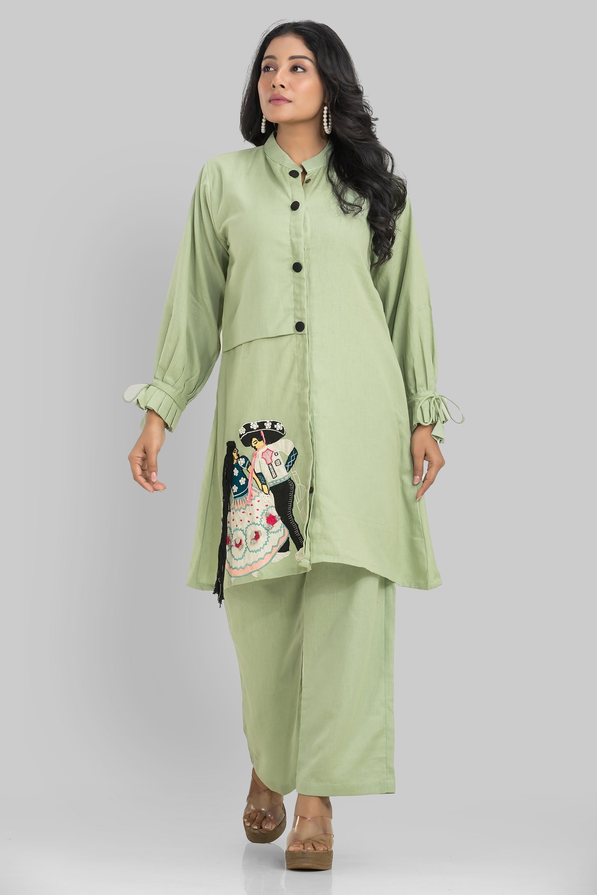 Sacred Suta Designer Cotton Kurta-Pant Set