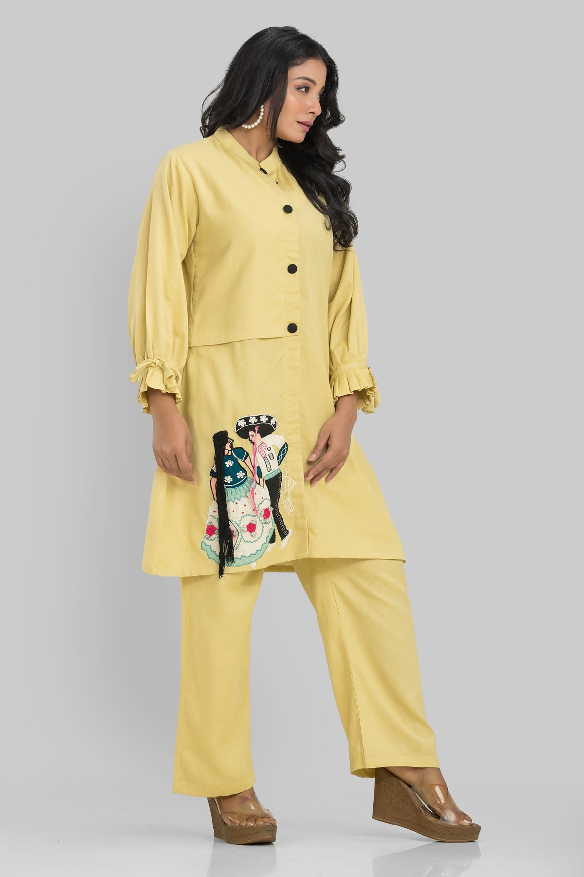 Sacred Suta Designer Cotton Kurta-Pant Set