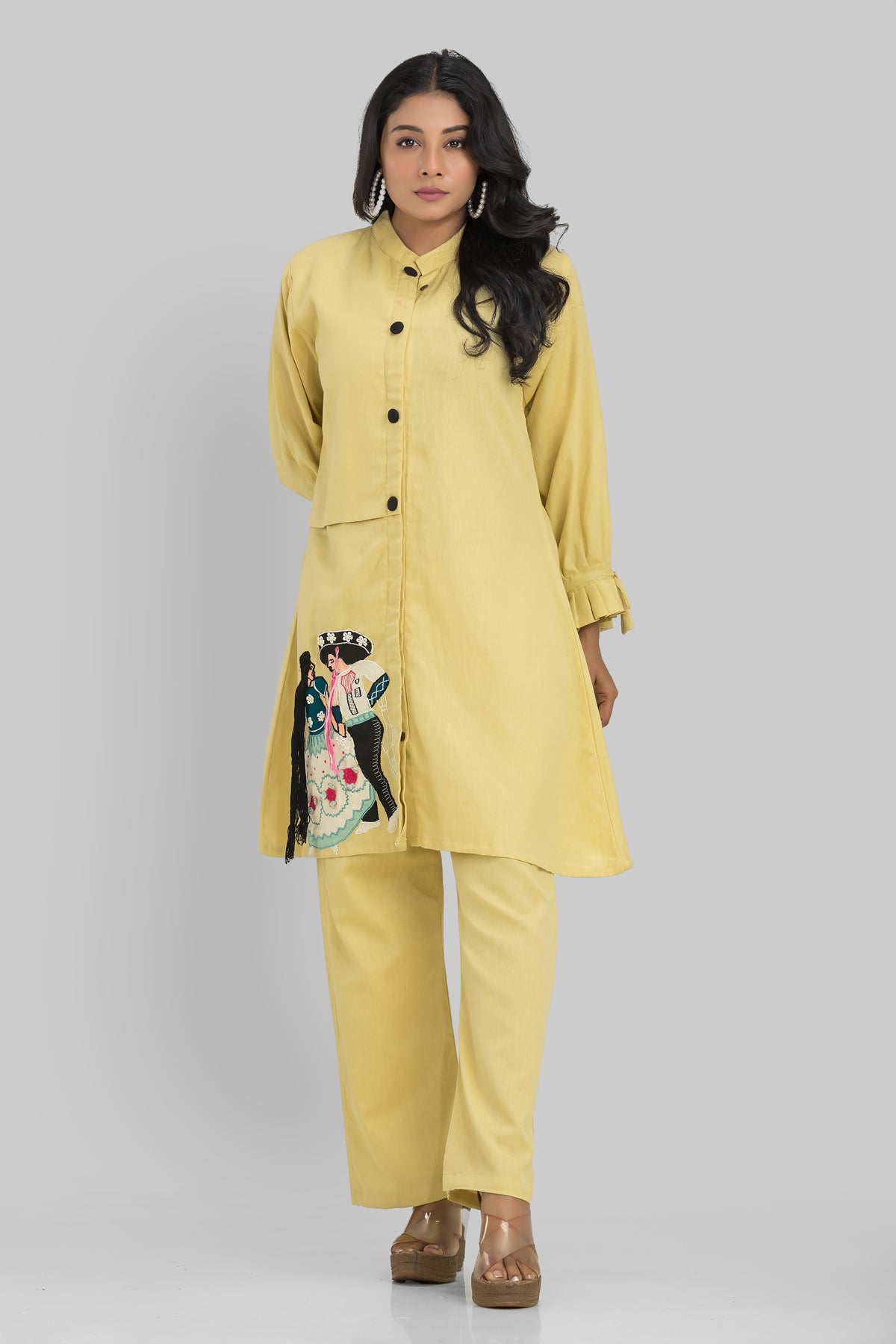 Sacred Suta Designer Cotton Kurta-Pant Set