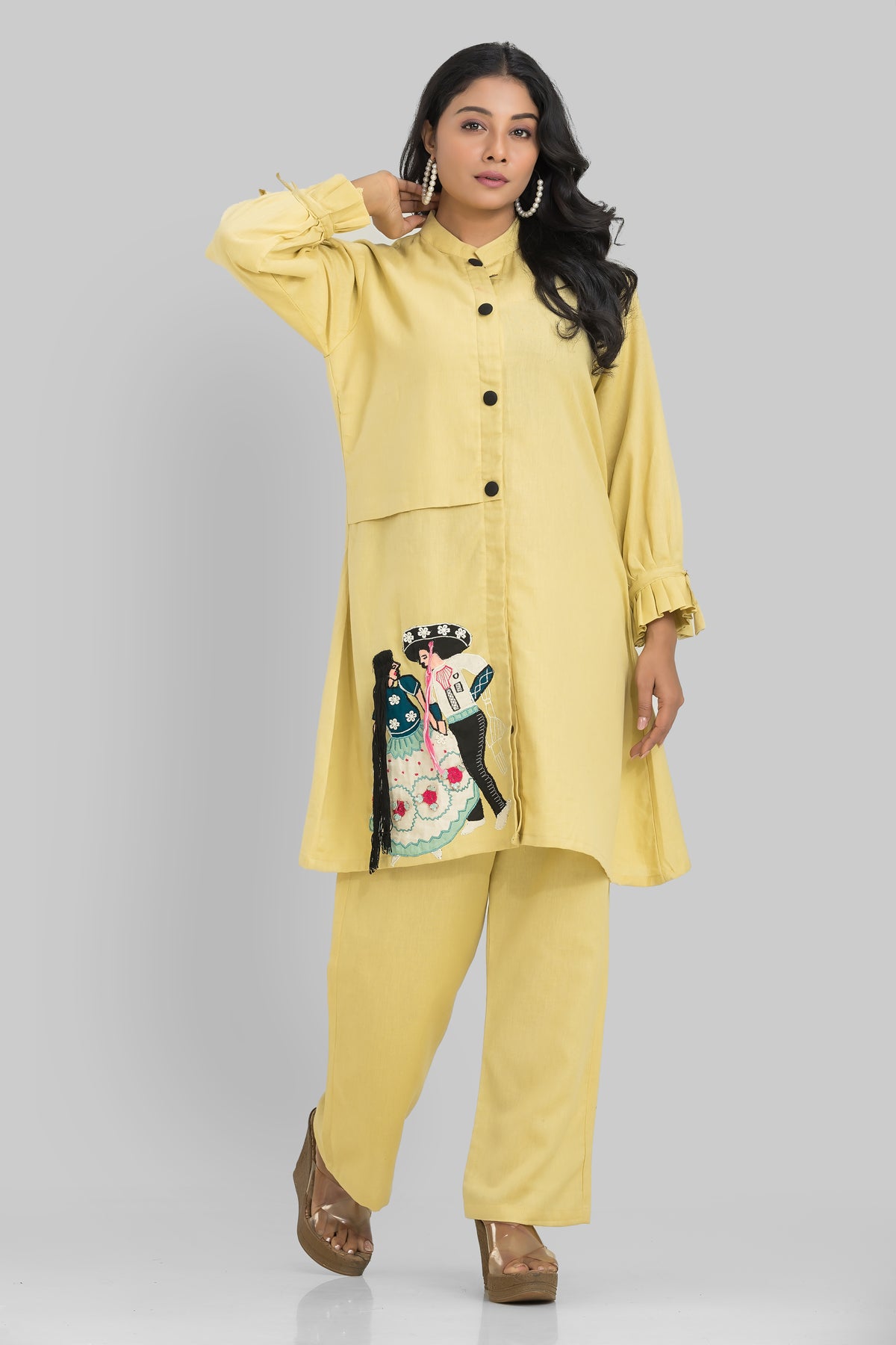 Sacred Suta Designer Cotton Kurta-Pant Set