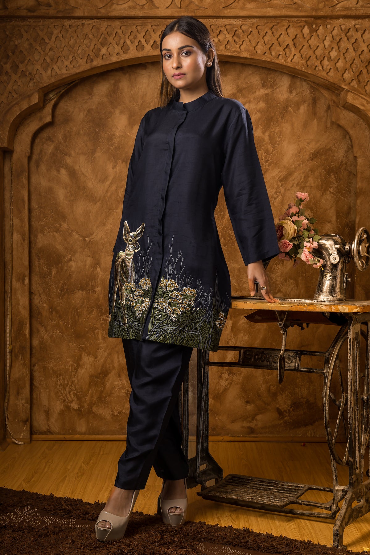 Silk Co-ord Set- Hiran