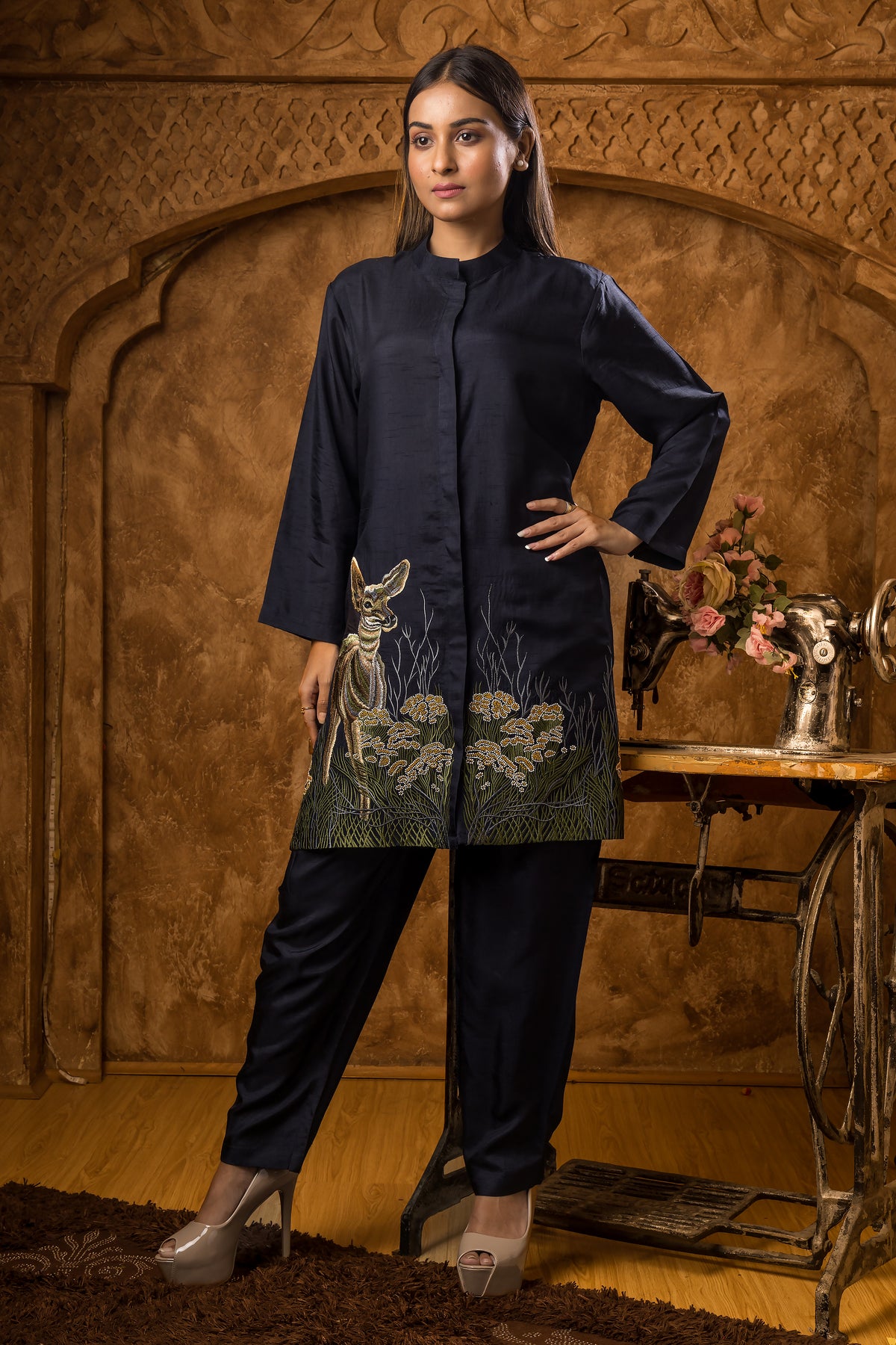 Silk Co-ord Set- Hiran