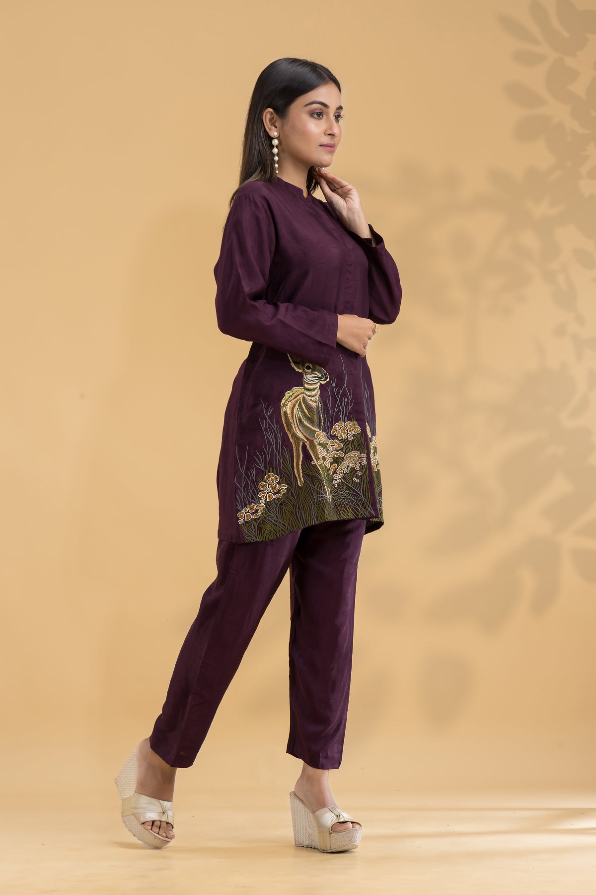 Silk Co-ord Set- Hiran