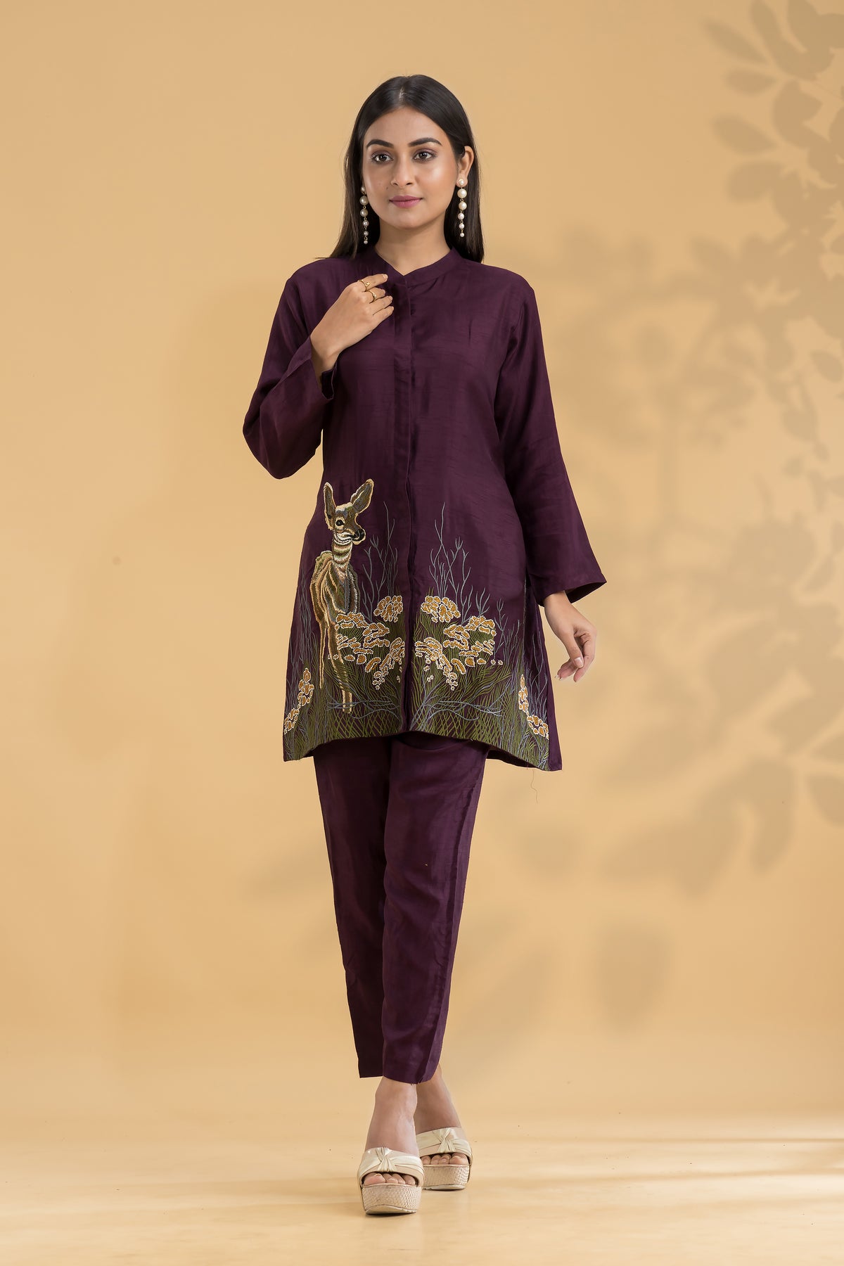 Silk Co-ord Set- Hiran