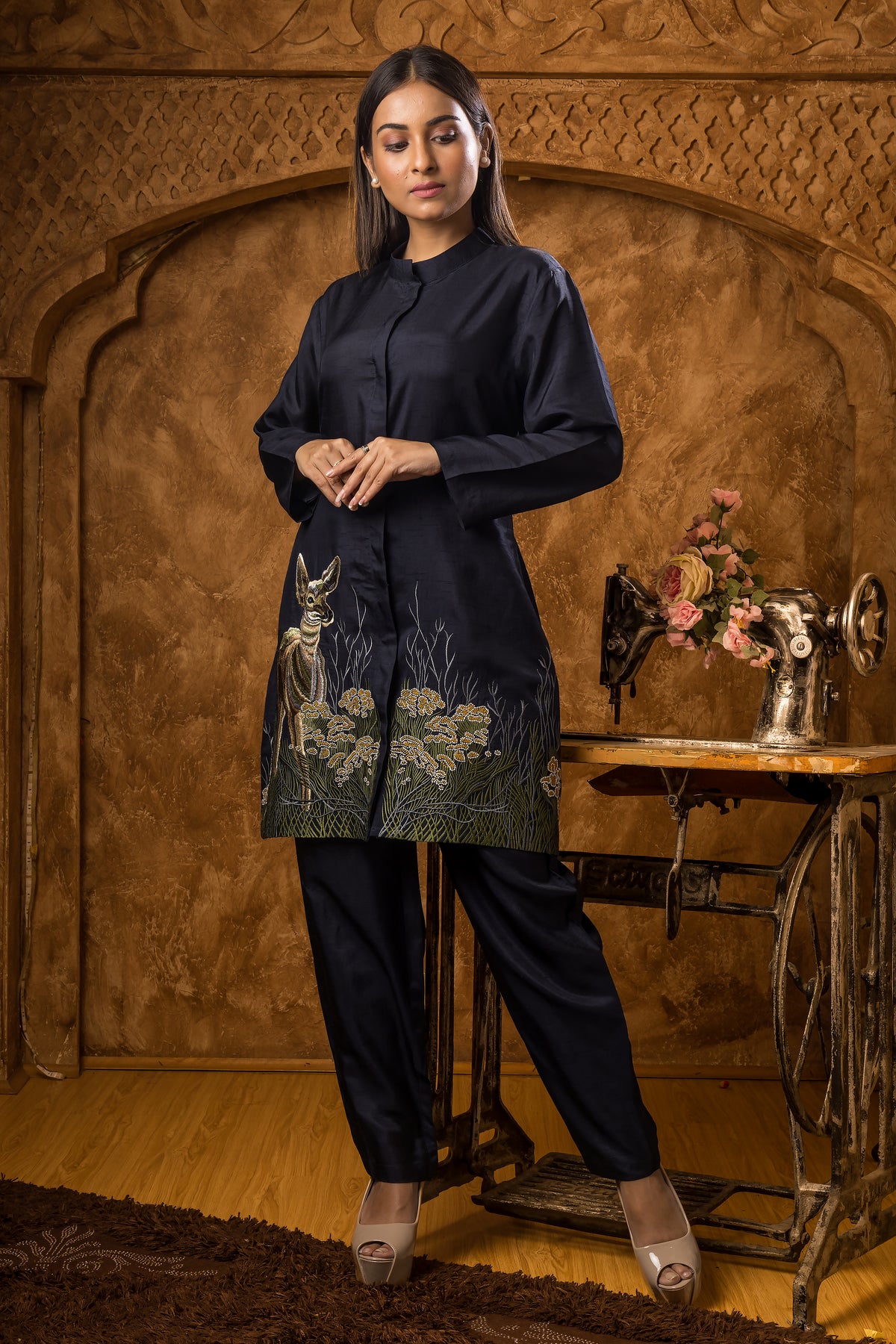 Silk Co-ord Set- Hiran