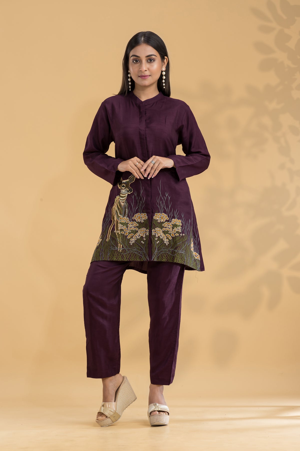 Silk Co-ord Set- Hiran