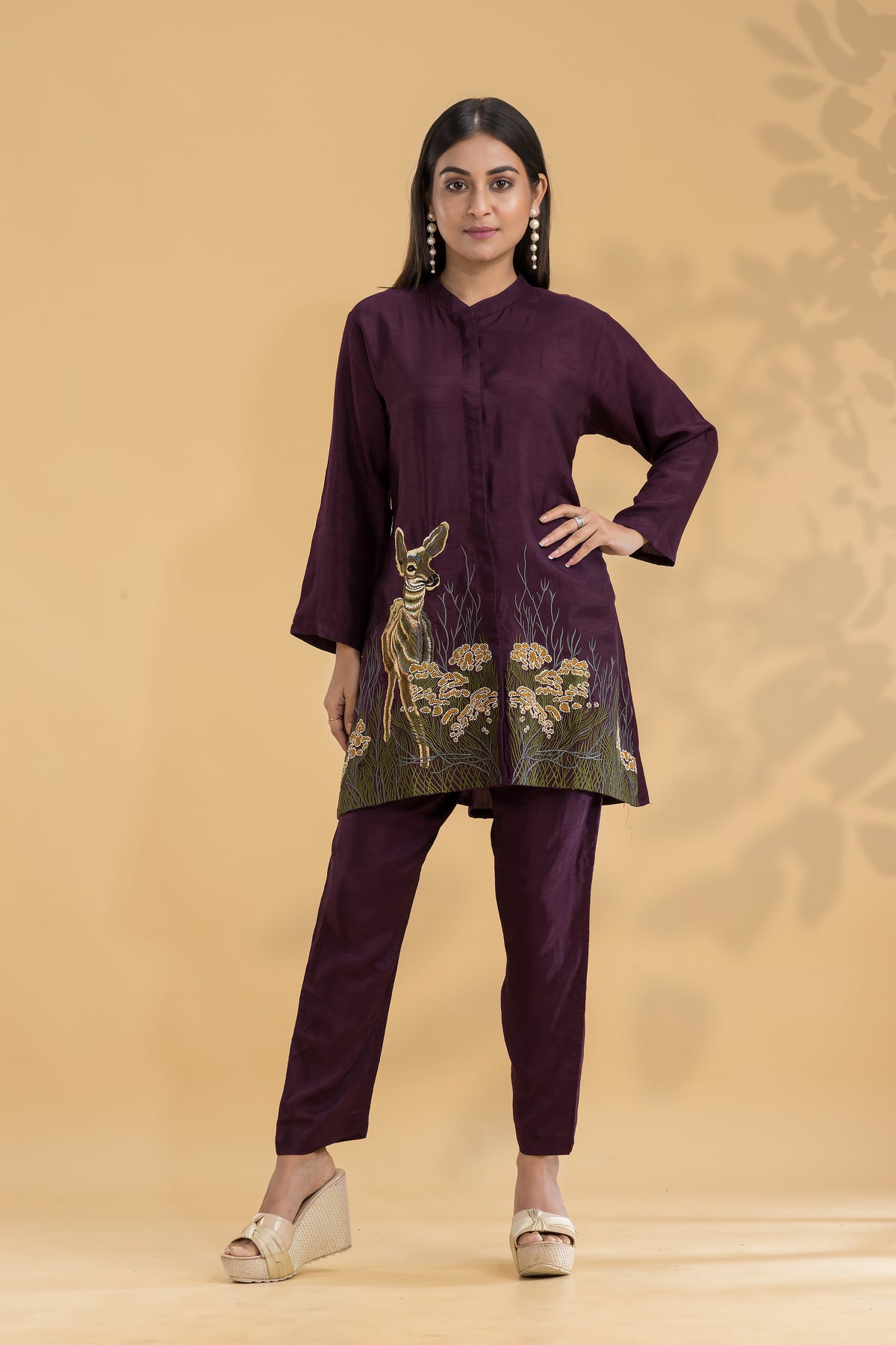 Silk Co-ord Set- Hiran