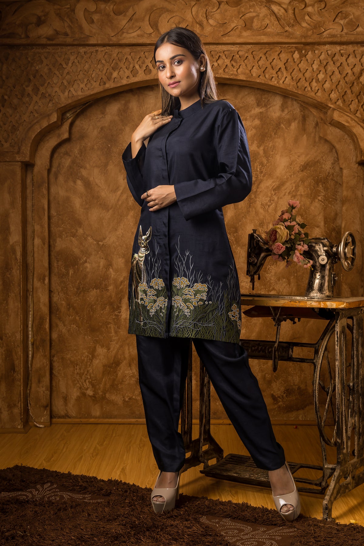 Silk Co-ord Set- Hiran