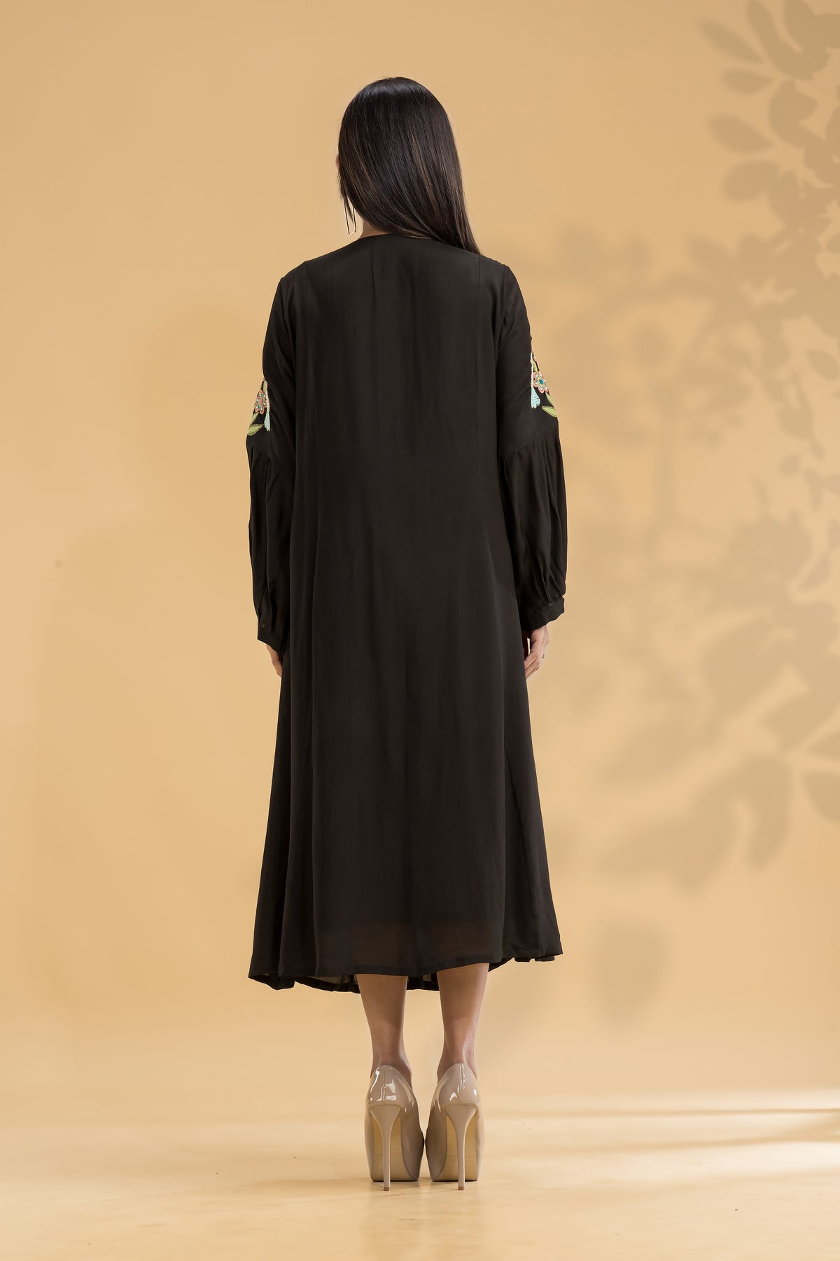 Embroidered Knee length Dress