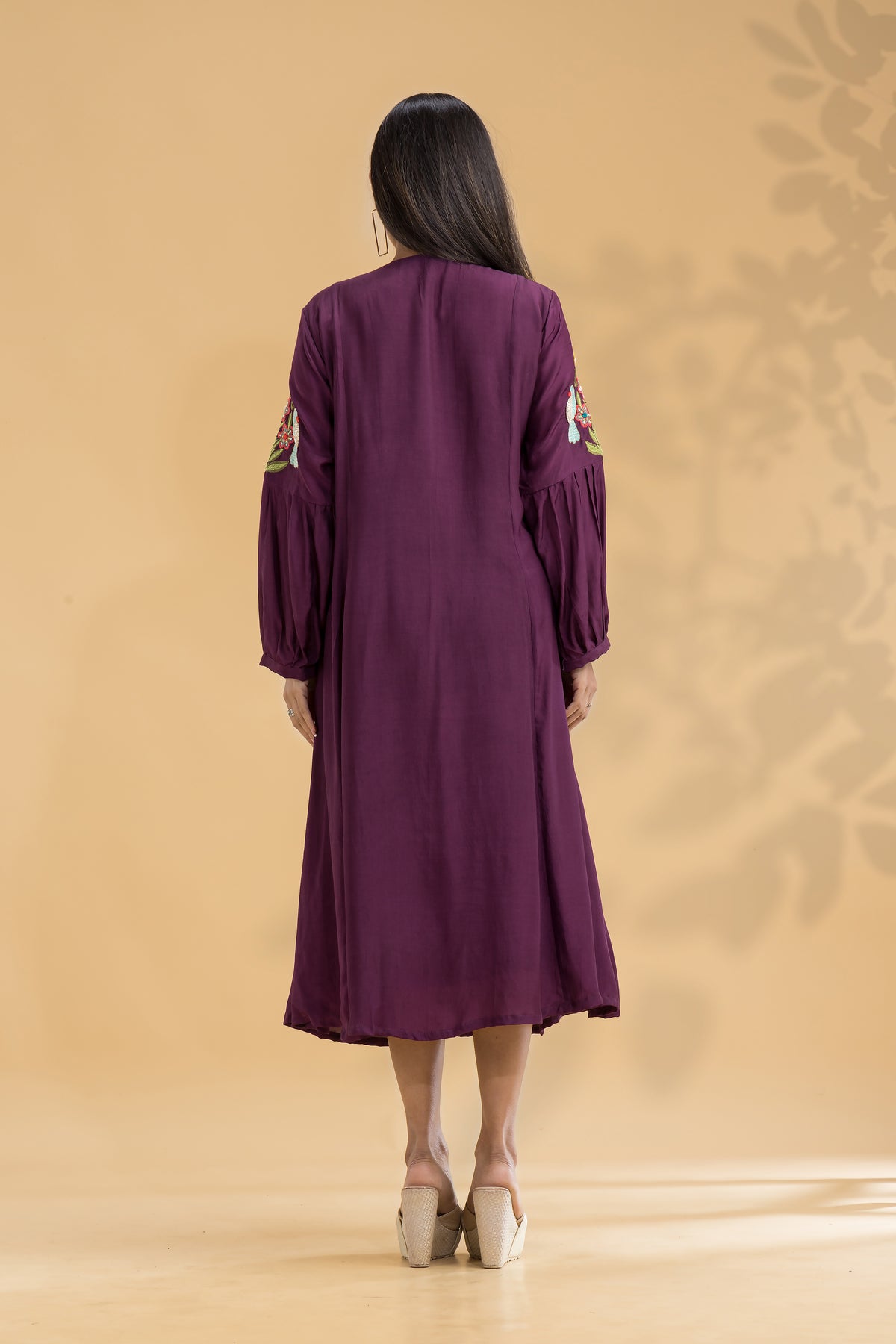 Embroidered Knee length Dress