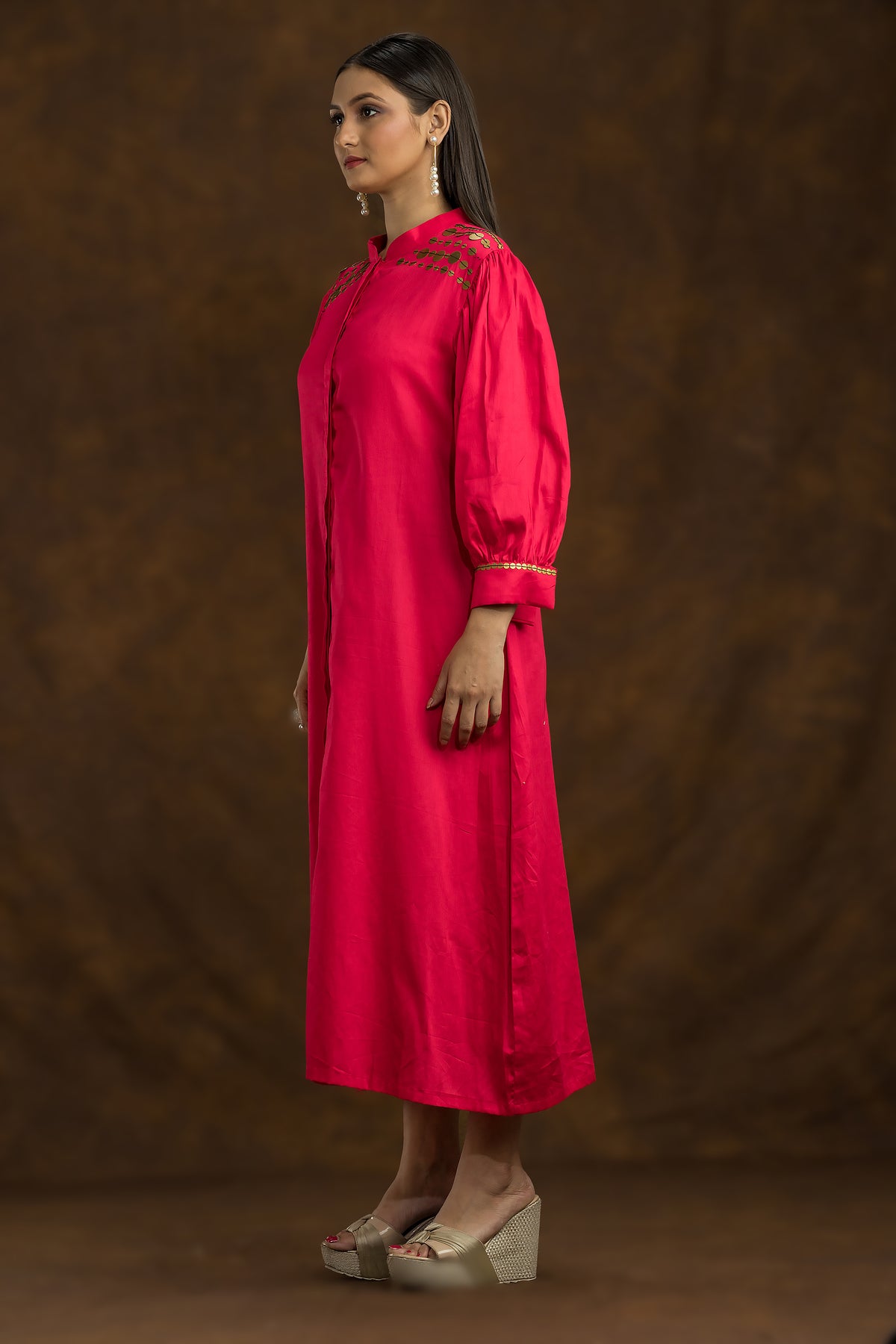 Sacred Suta Designer Satin dress