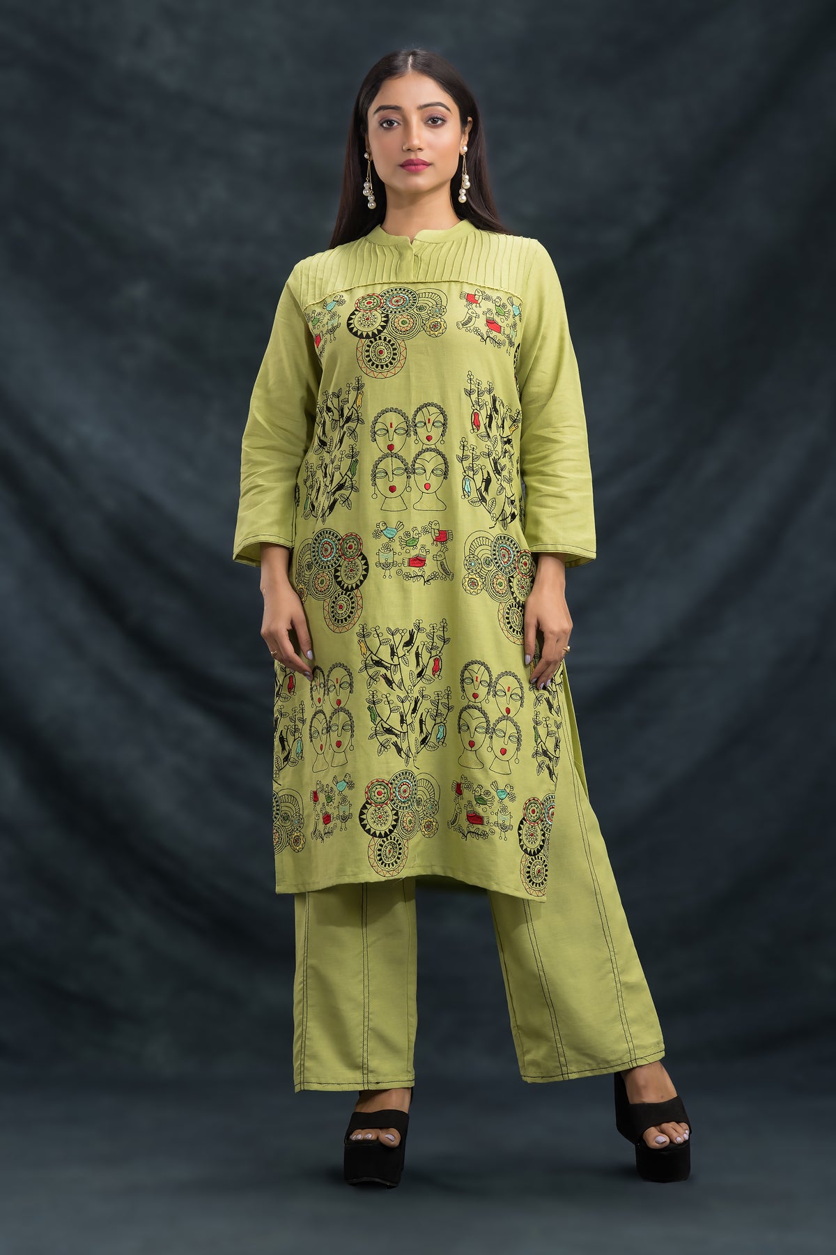 Designer Co-ord Set_Front Embroidery