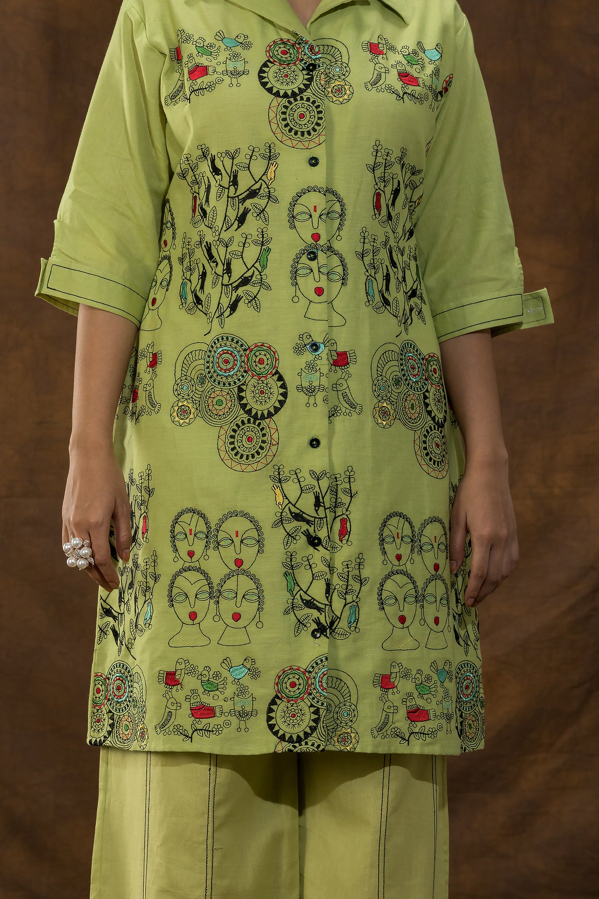 Designer Co-ord Set_Front Embroidery