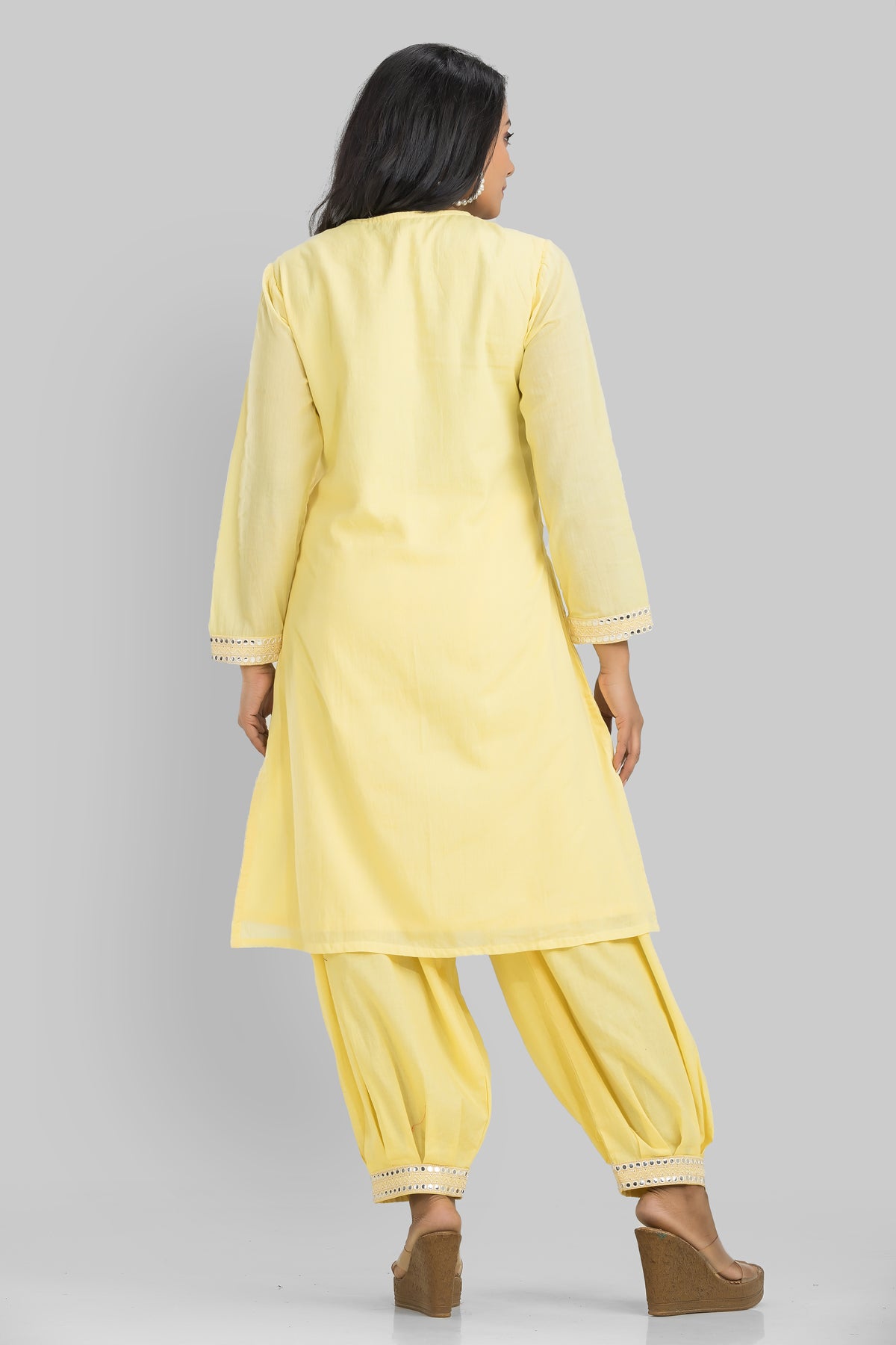 Sacred Suta Designer Mulmul Kurta Pant Set