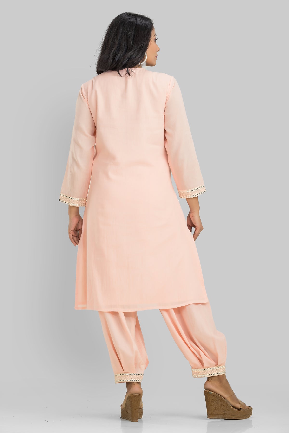 Sacred Suta Designer Mulmul Kurta Pant Set