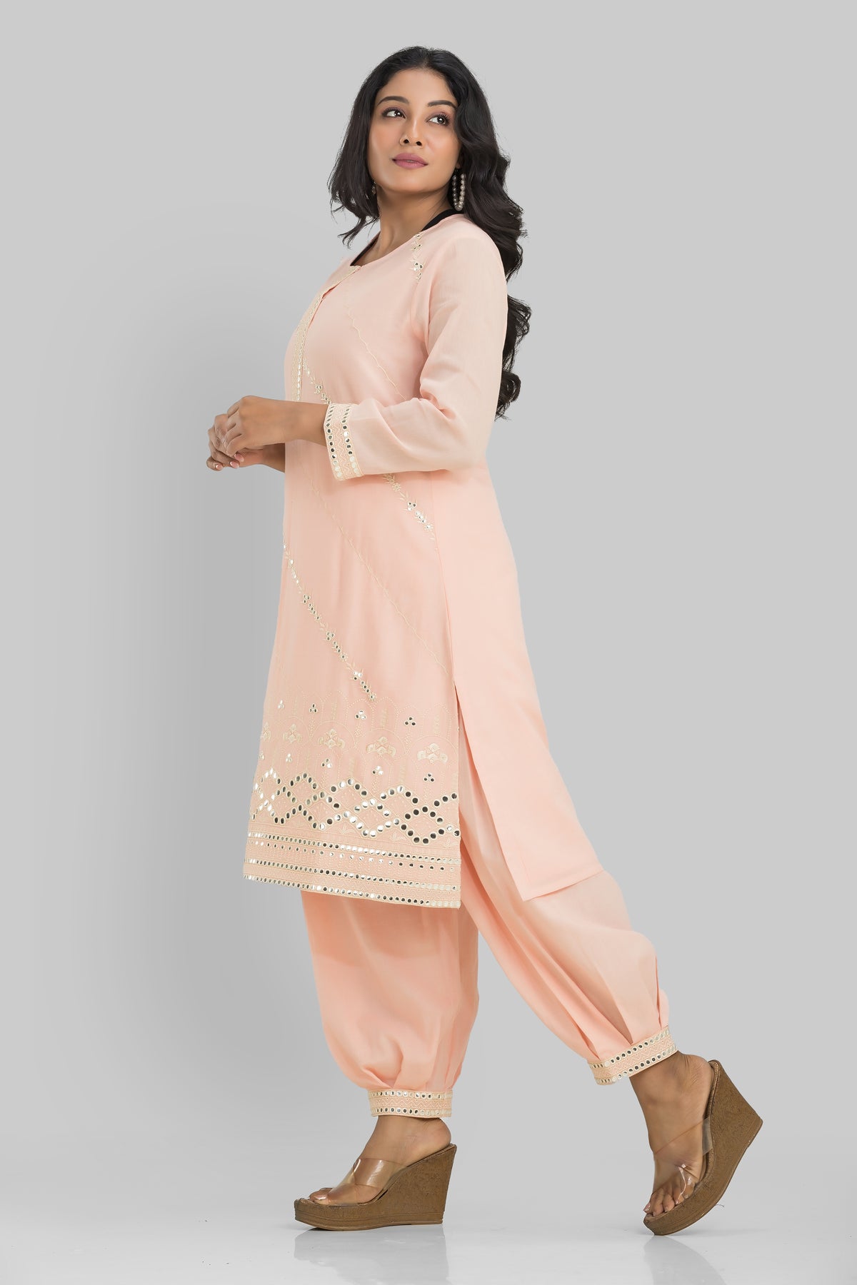 Sacred Suta Designer Mulmul Kurta Pant Set