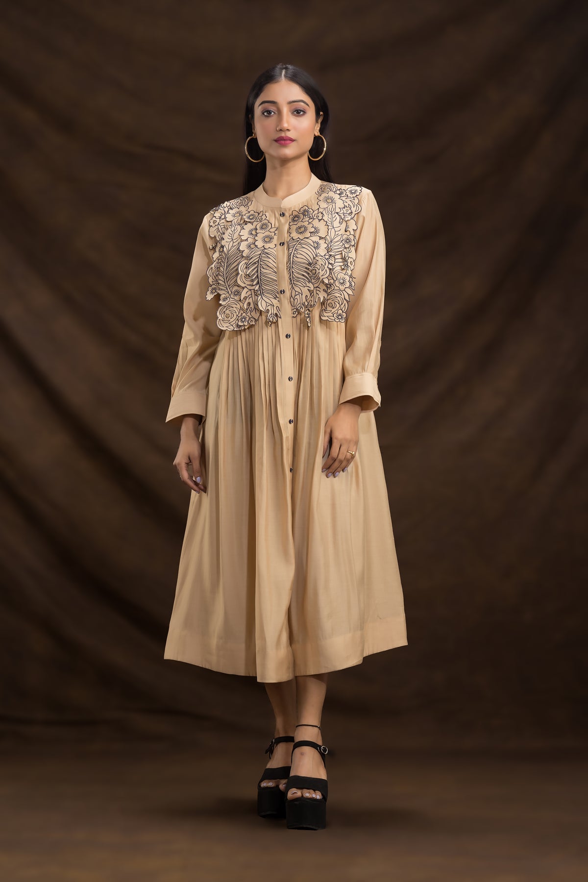 Designer Dress with Yoke work