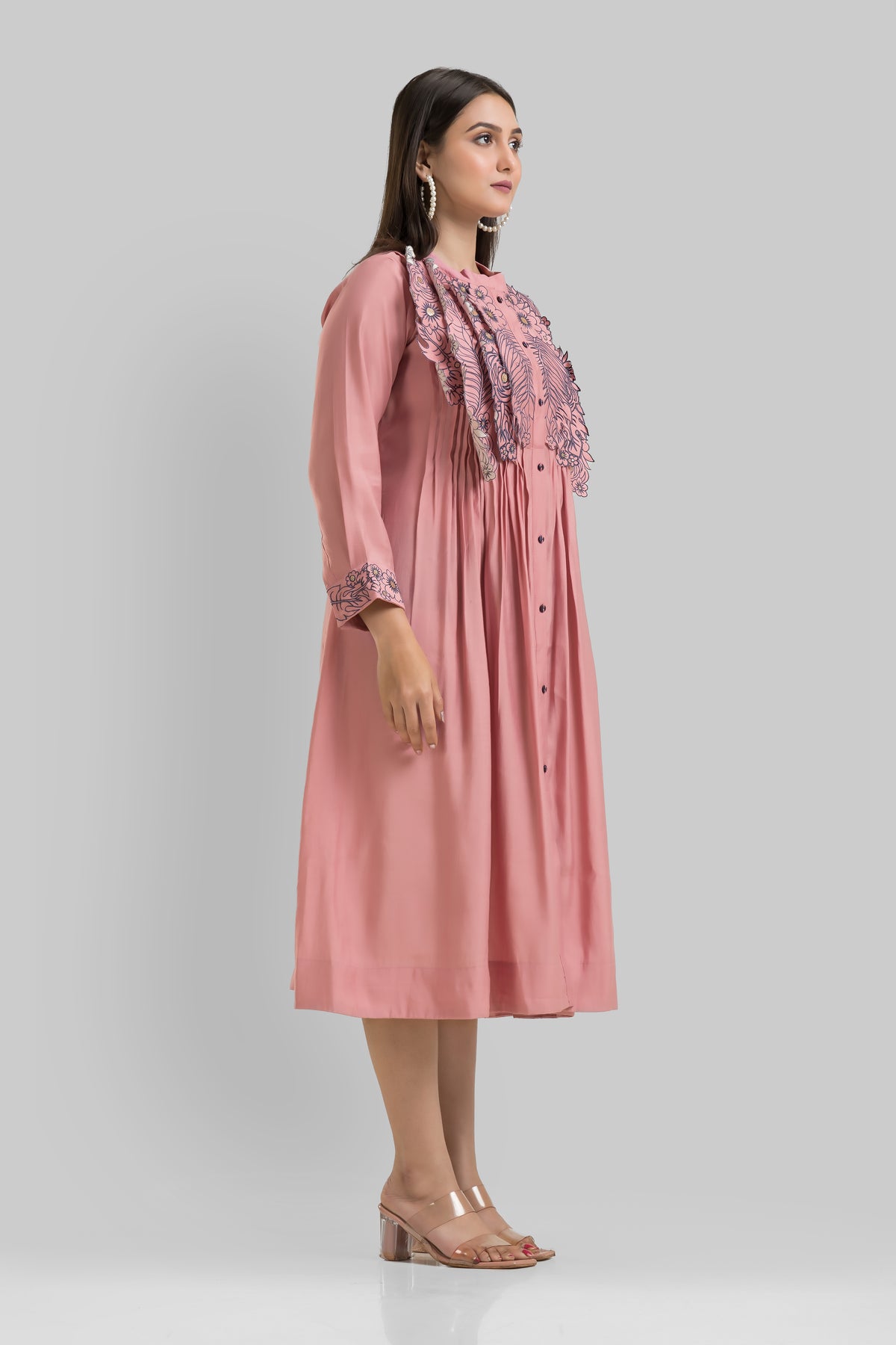 Designer Dress with Yoke work