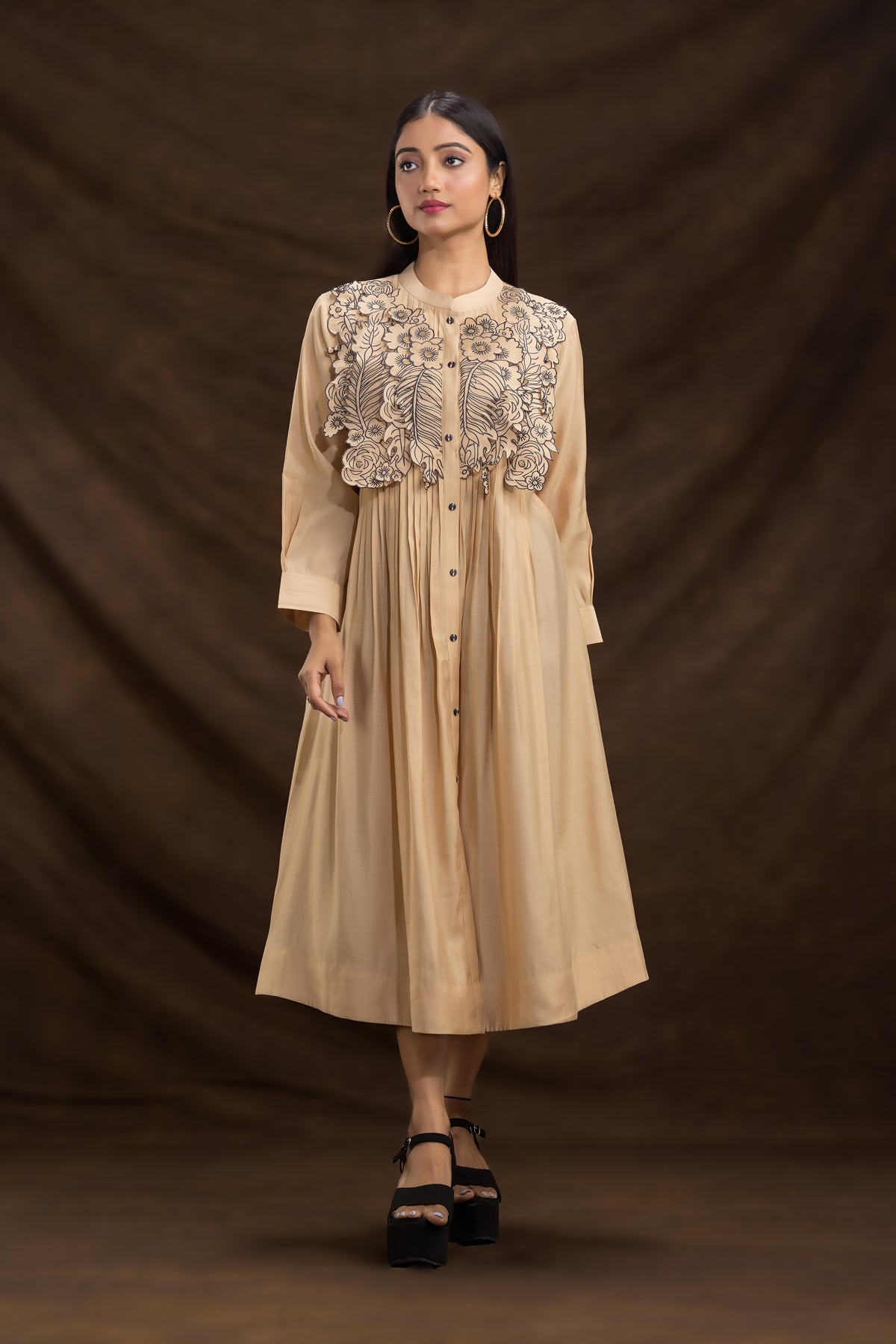 Designer Dress with Yoke work