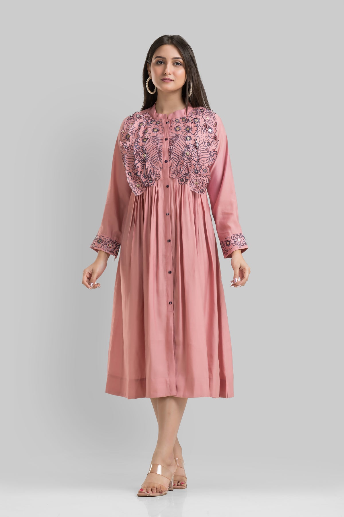 Designer Dress with Yoke work