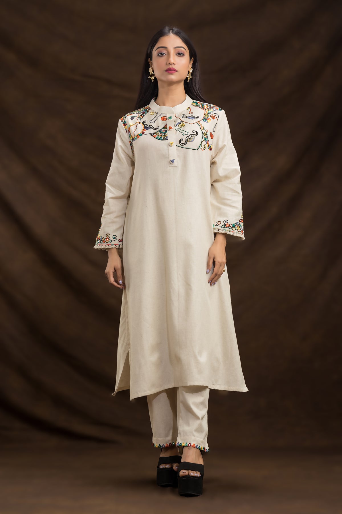 Sacred Suta Designer Kurta Pant Set