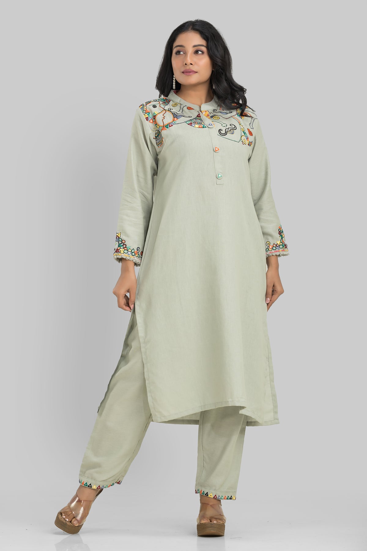 Sacred Suta Designer Kurta Pant Set