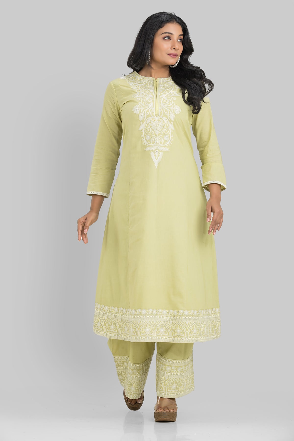 Sacred Suta Designer Kurta-Palazo Pant Set