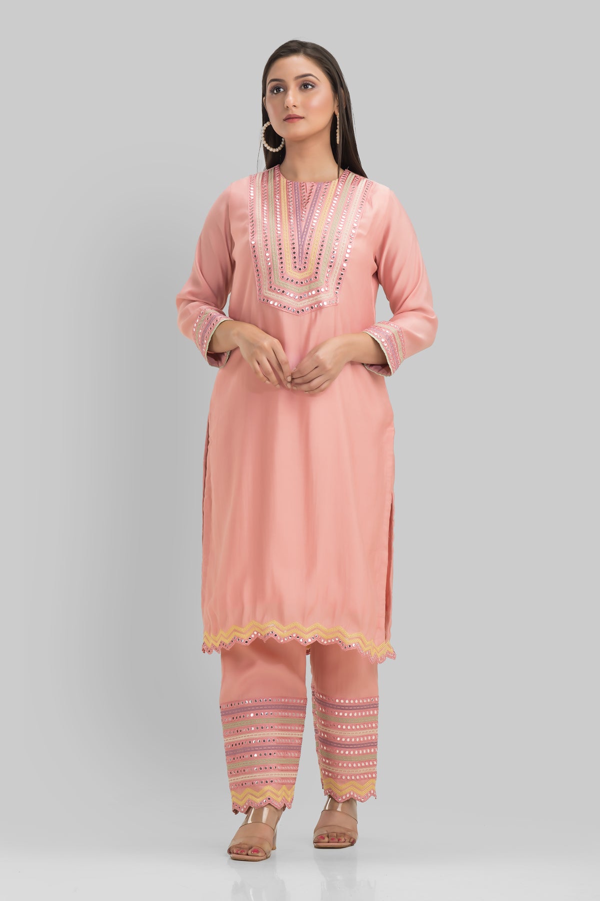 Sacred Suta Embroidered Kurta Pant Set