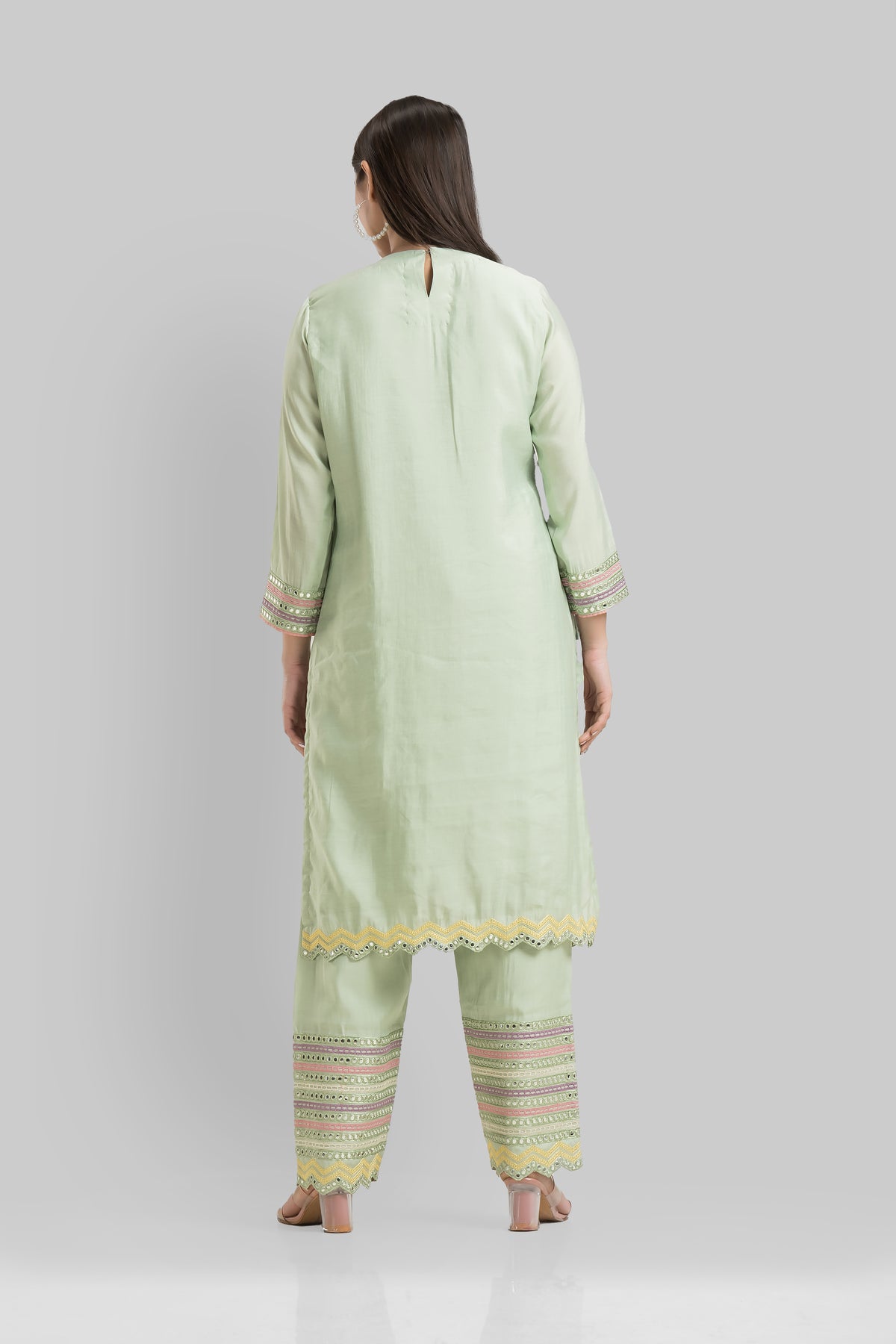 Sacred Suta Embroidered Kurta Pant Set