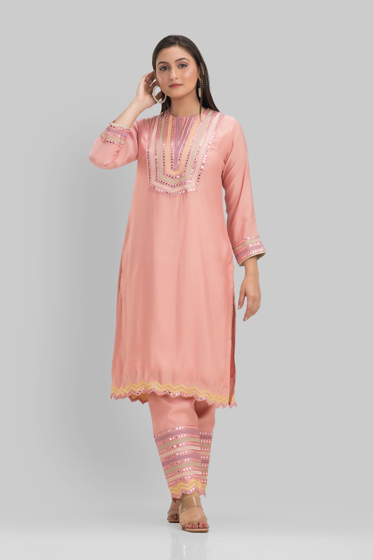 Sacred Suta Embroidered Kurta Pant Set