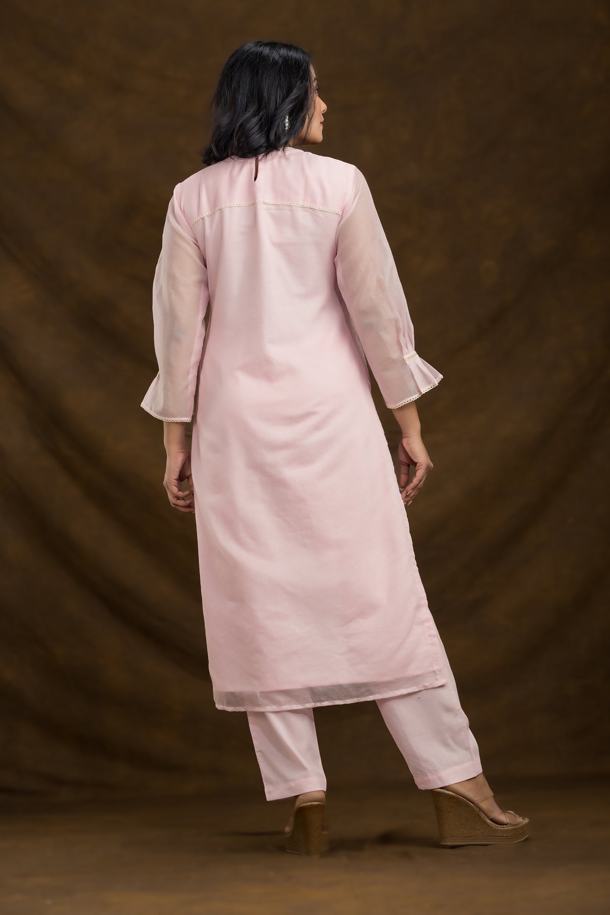 Cotton Kurta Set Frontal Embroidery_Summer Collection