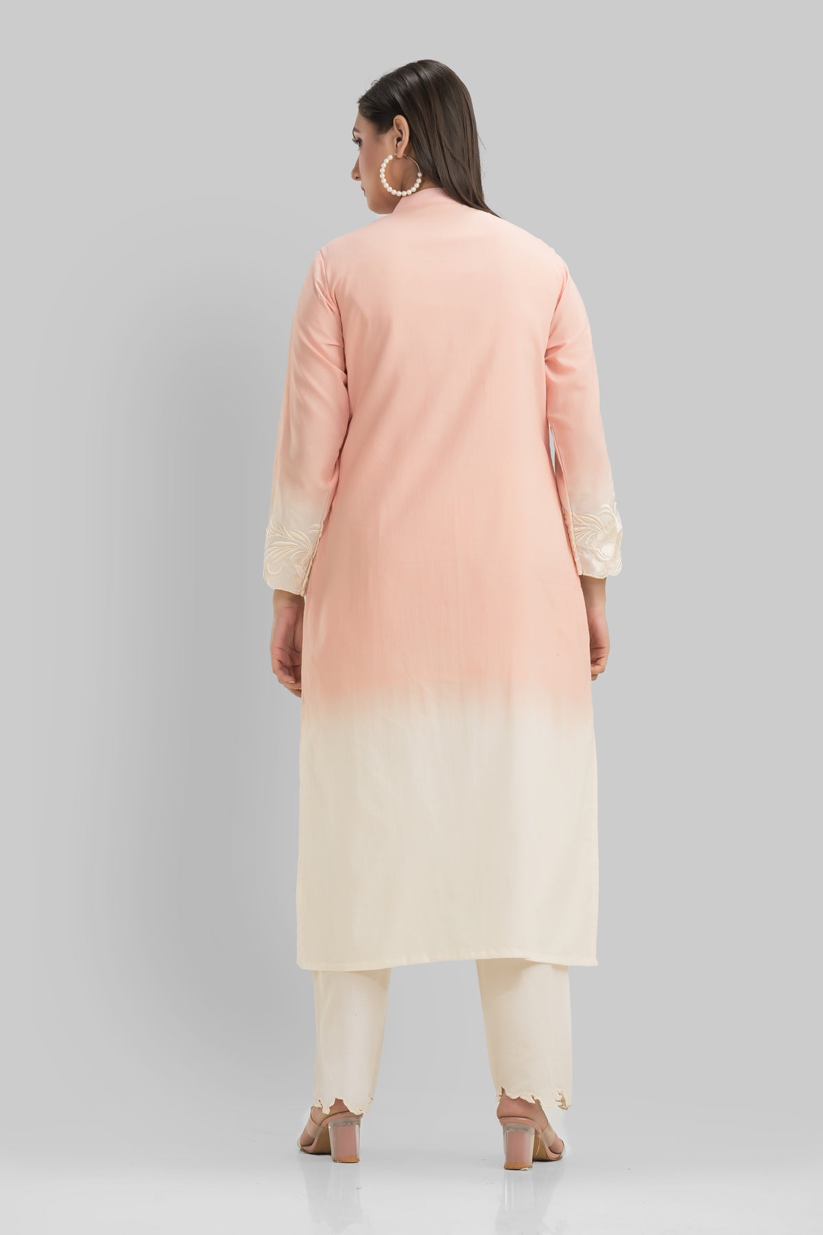 Sacred Suta Embroidered Cotton Kurta Set