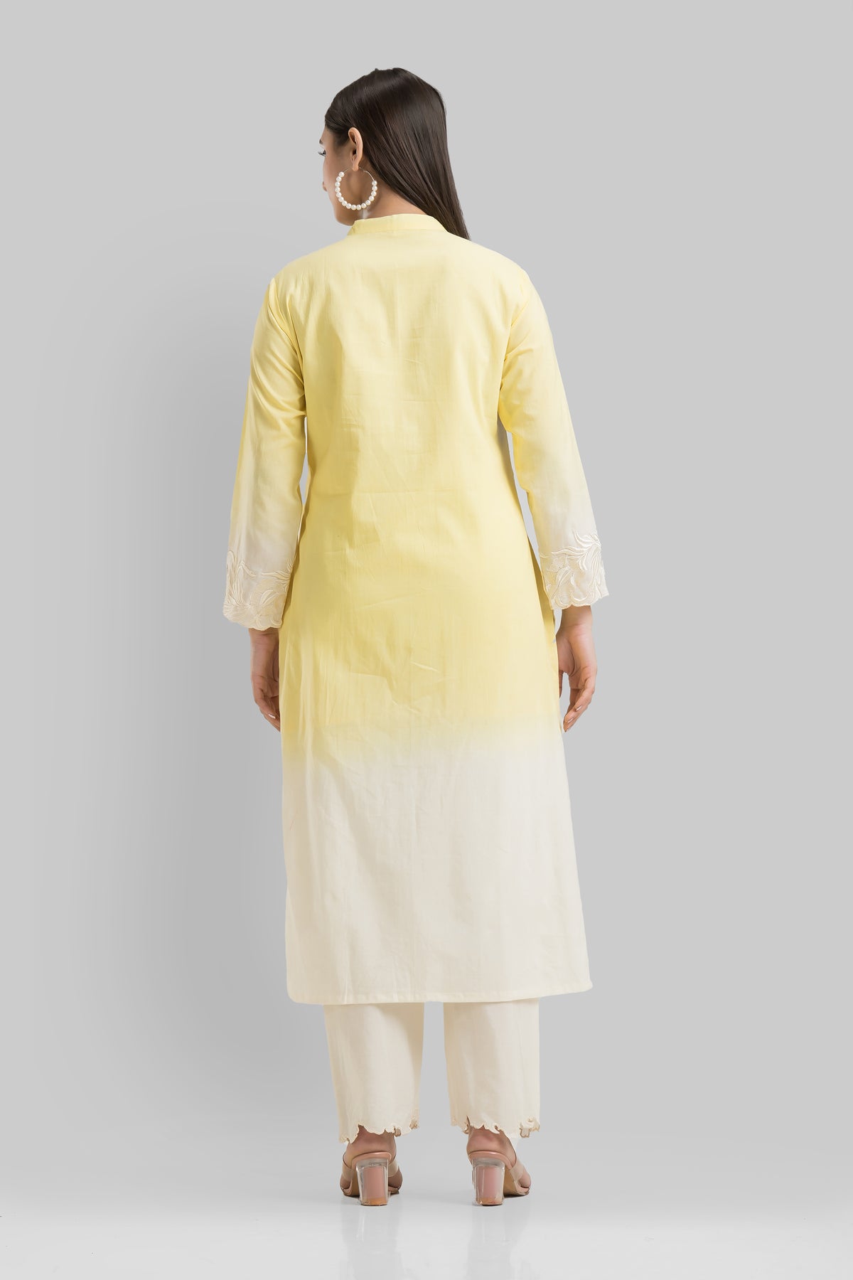 Sacred Suta Embroidered Cotton Kurta Set