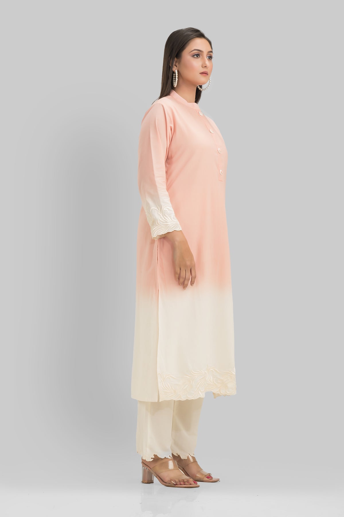 Sacred Suta Embroidered Cotton Kurta Set