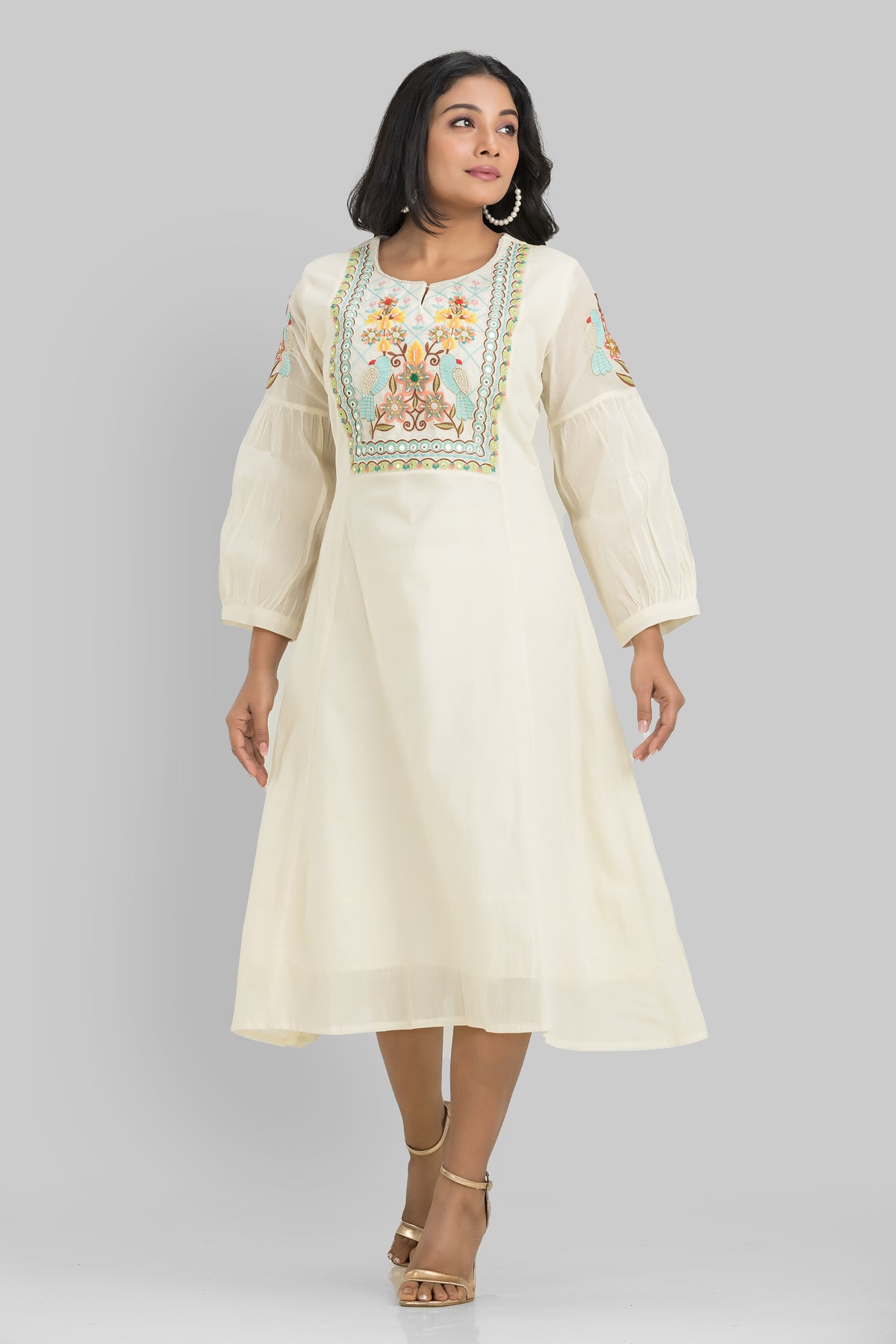 Sacred Suta Mulmul Designer Dress