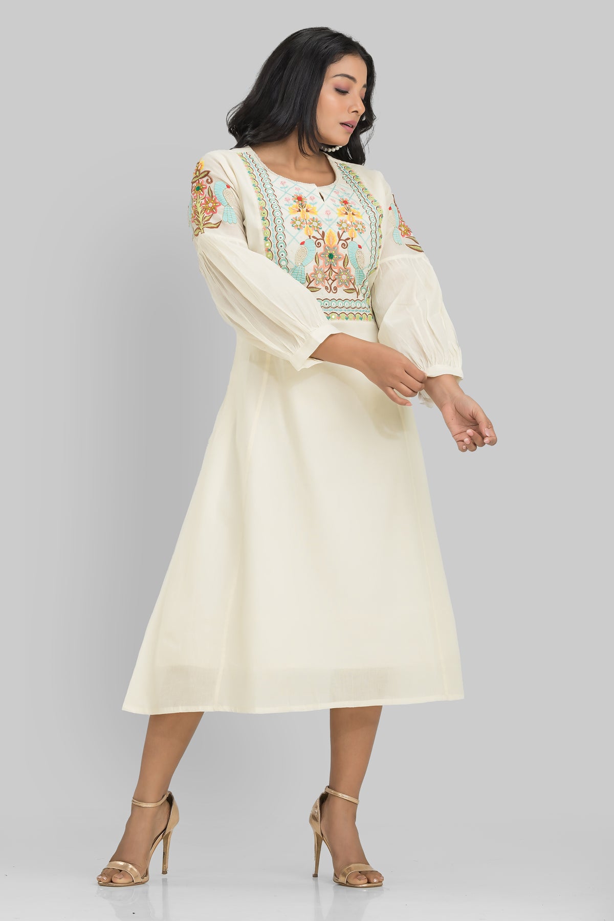 Sacred Suta Mulmul Designer Dress