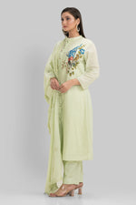 Sacred Suta Hand Painted Kurta Set_Basra collection